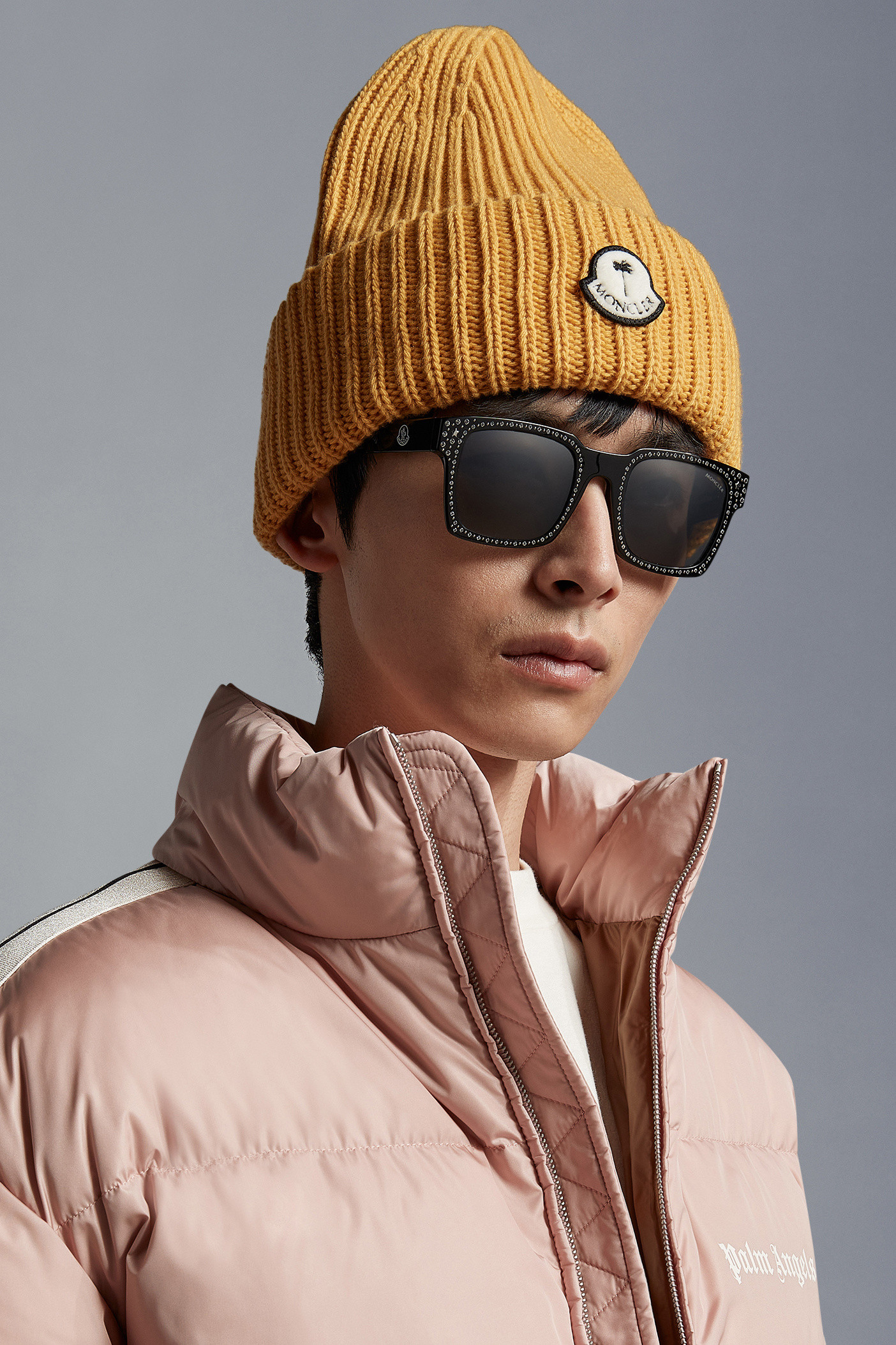 Crystal-Encrusted Squared Sunglasses