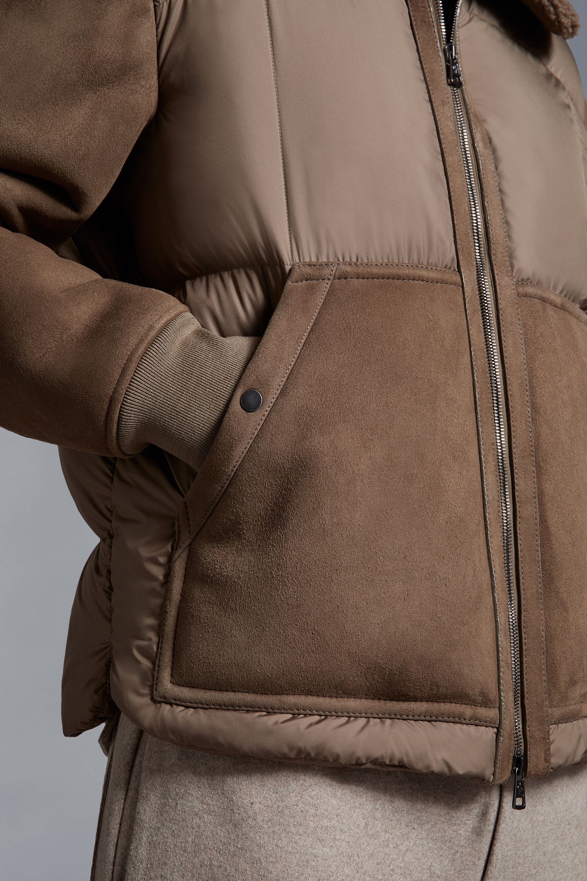 Gers Leather Down Jacket