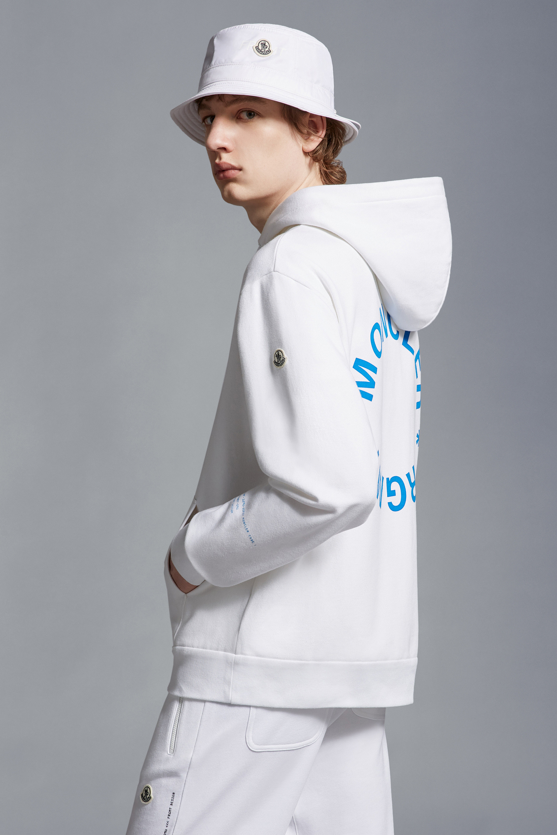 Logo Motif Zip-Up Hoodie