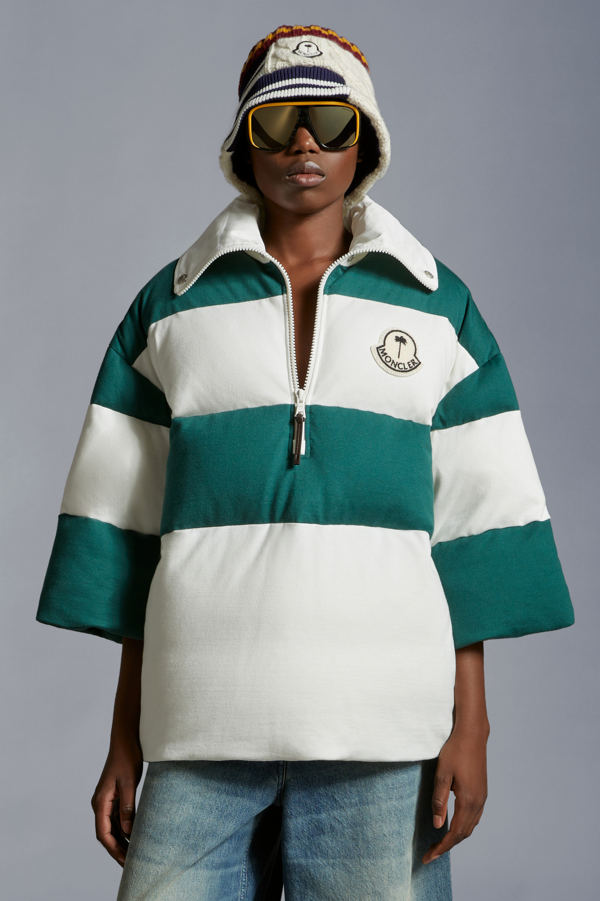 Padded Striped Polo Shirt