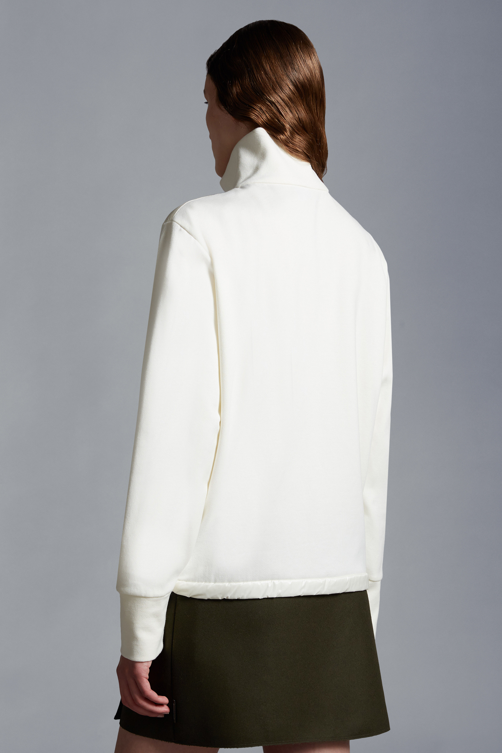 Padded Zip-Up Sweatshirt