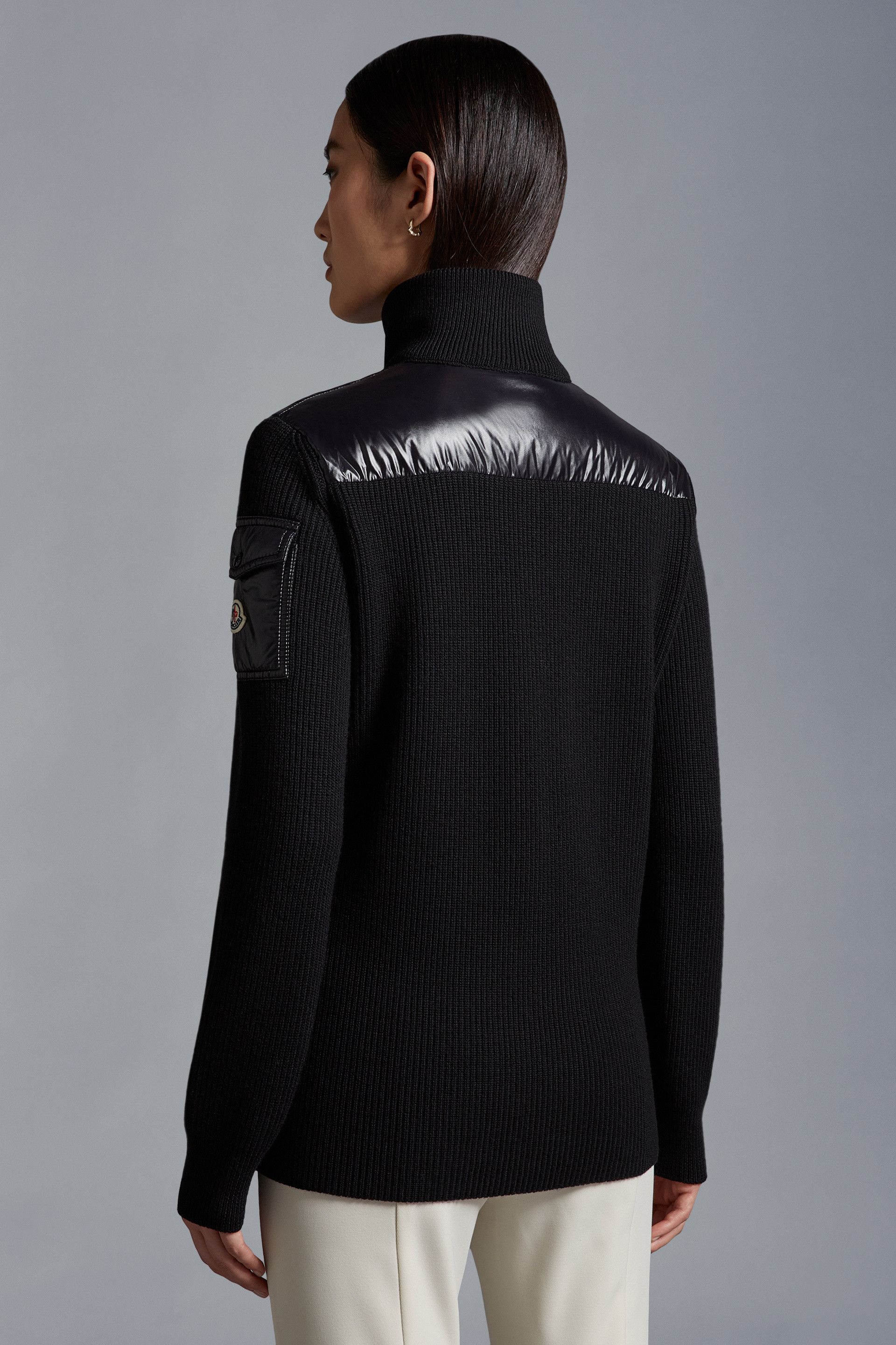 Padded Wool Cardigan