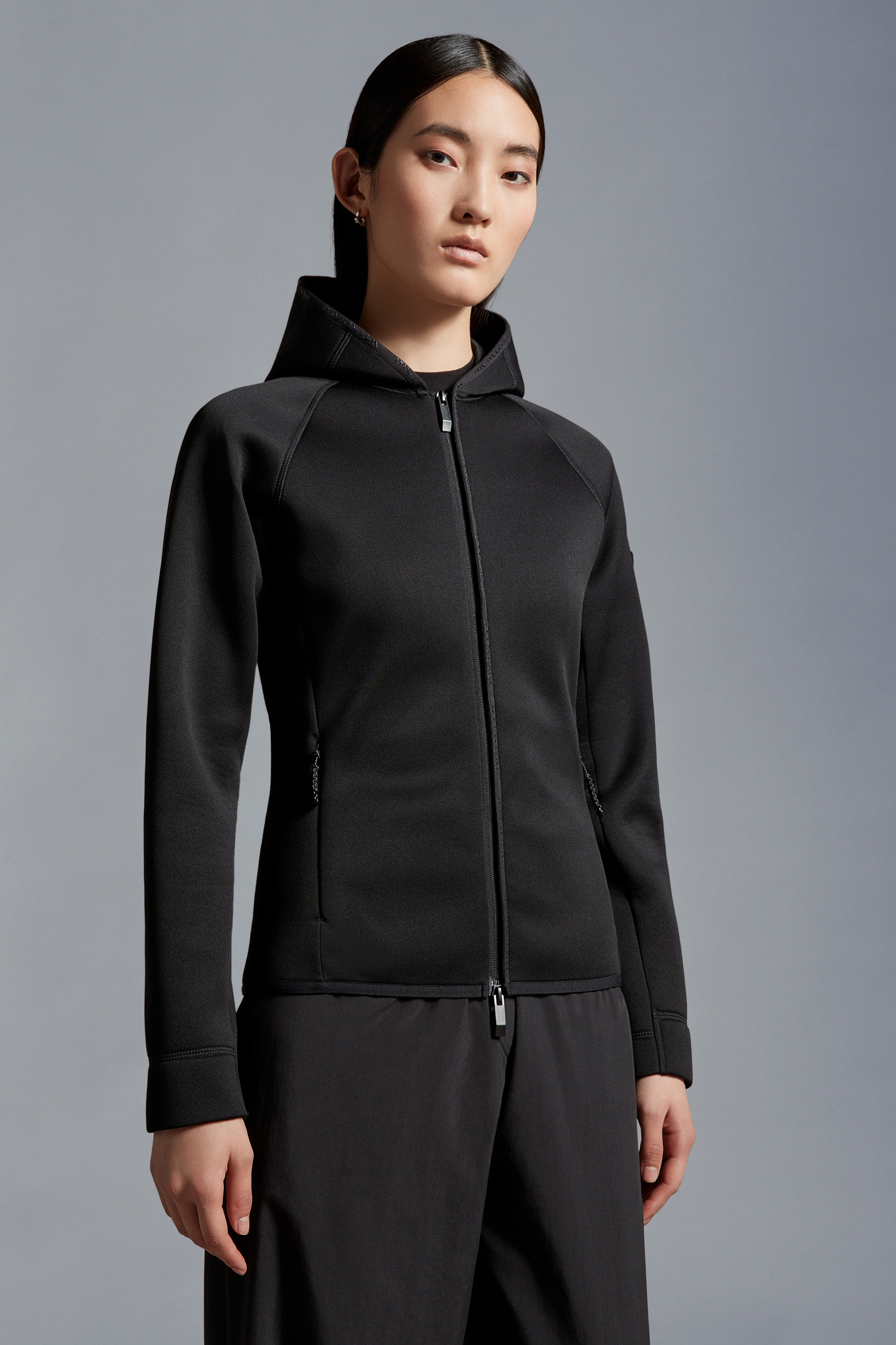 Neoprene Zip-Up Hoodie