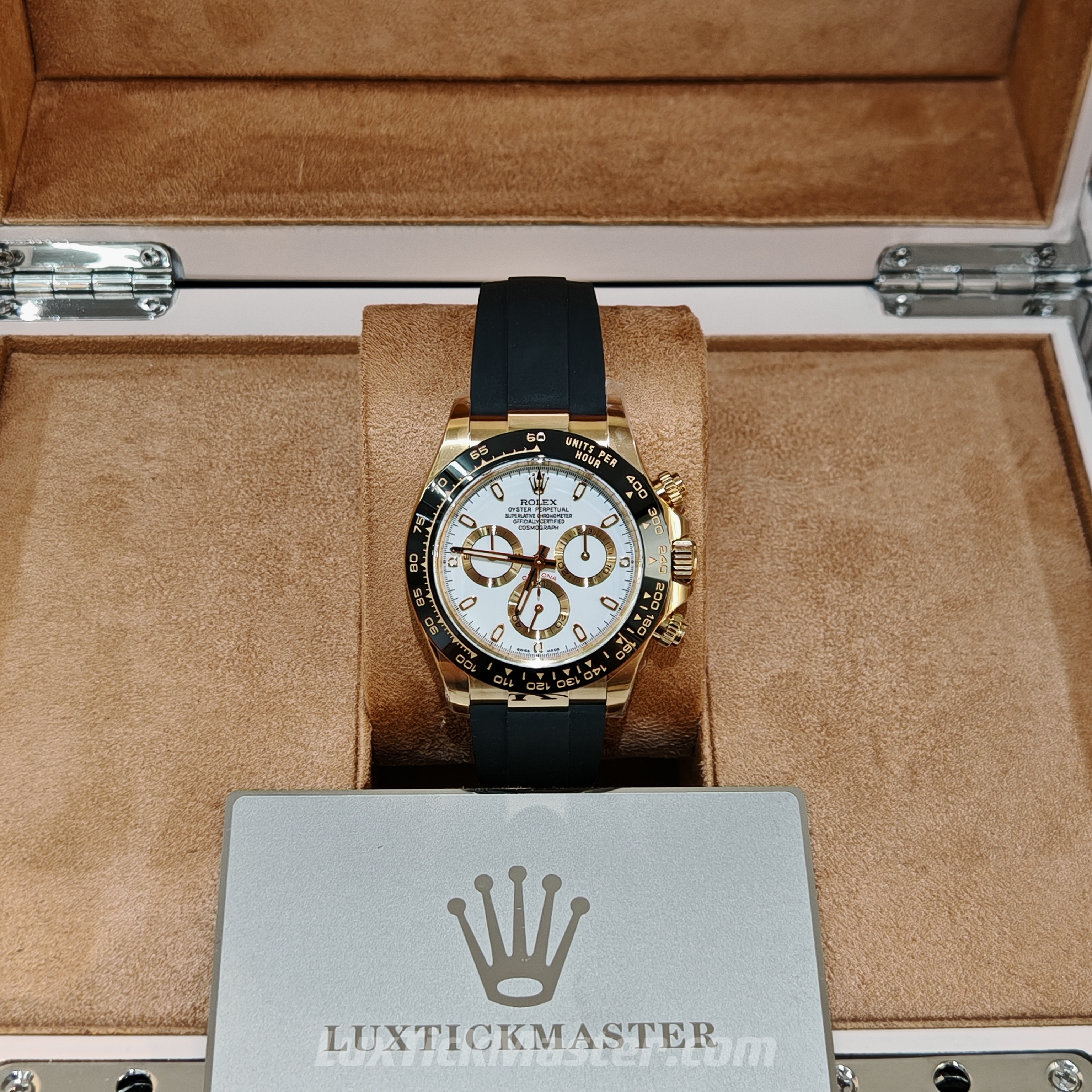 Rolex Super Clone Watches 1:1 Daytona M116518LN-0041 4130 Movement