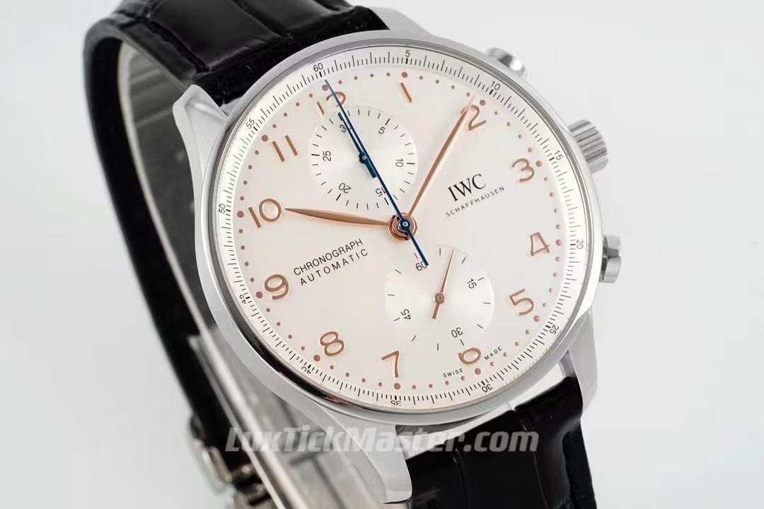 IWC 1:1 Super Clone Portuguese series IW371401 (Portuguese gold needle)