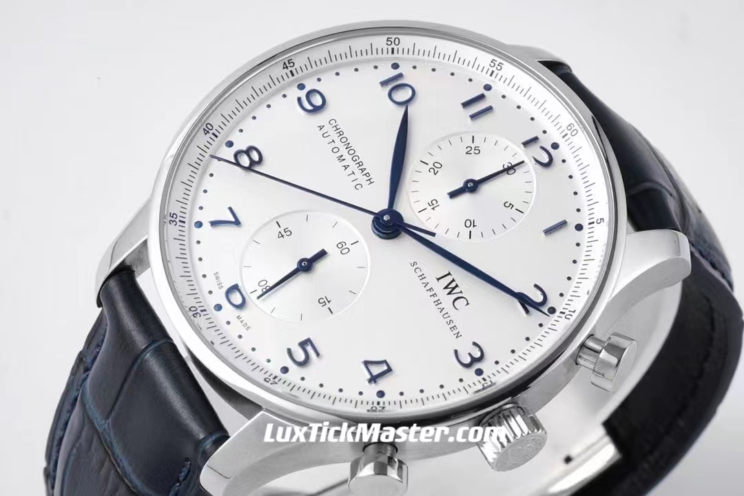 IWC 1:1 Super Clone Portuguese series IW371446 (Portuguese blue needle)