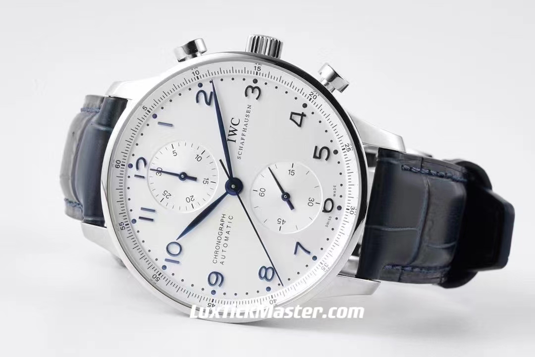 IWC 1:1 Super Clone Portuguese series IW371446 (Portuguese blue needle)