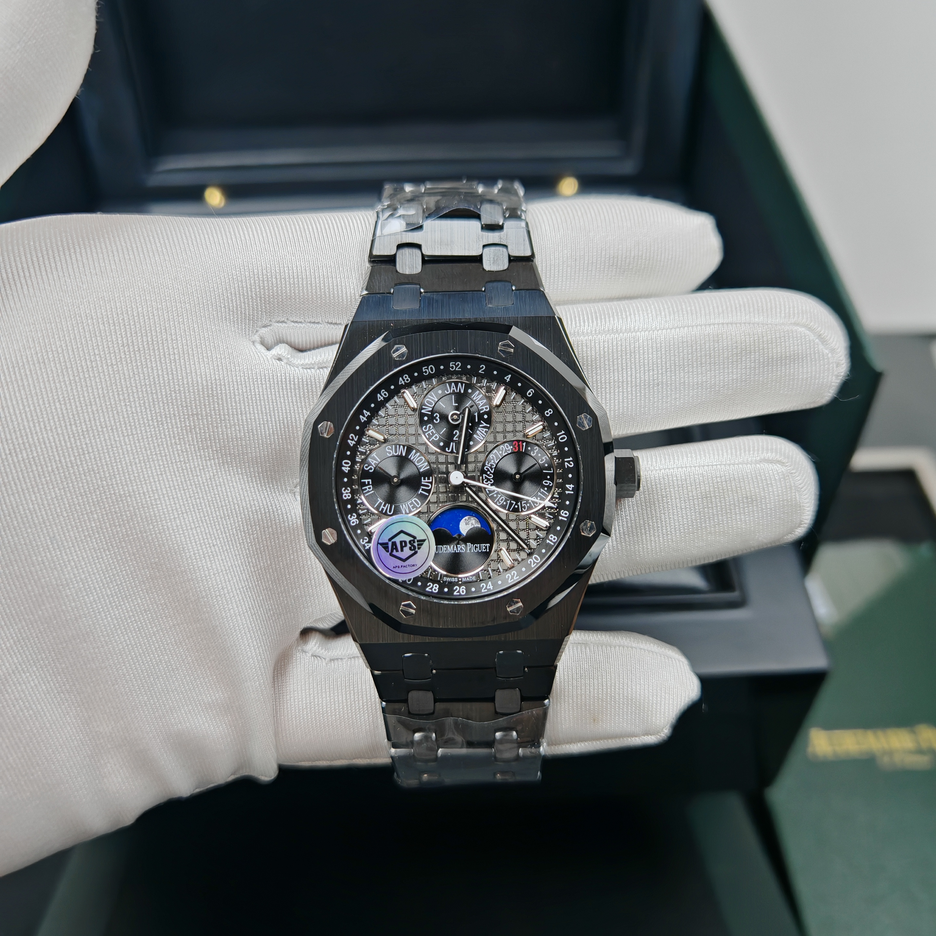 Audemars Piguet Black Ceramic 26579 True Moon Phase