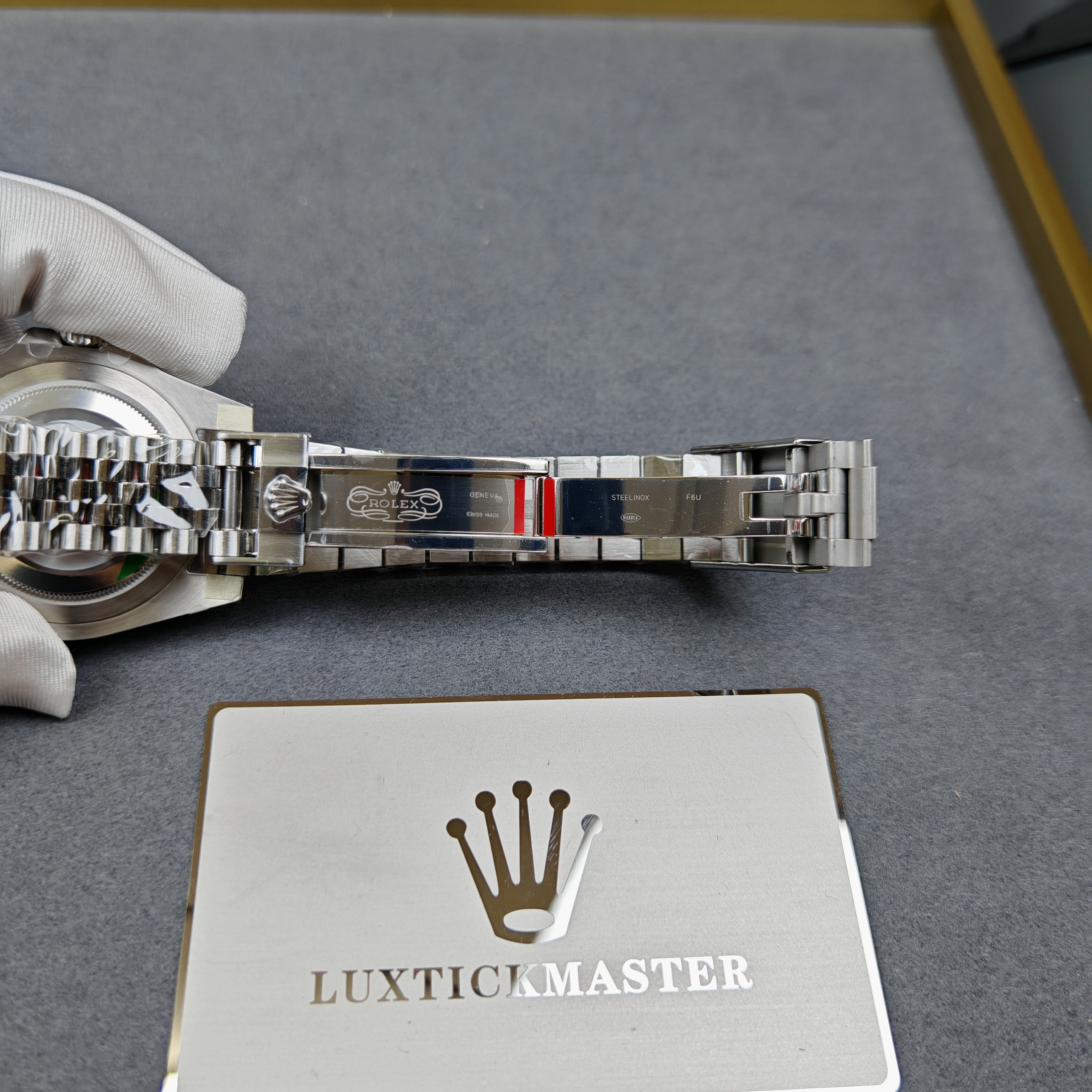 Rolex Bruce Wayne GMT Master II 126710grnr-0003 Black/Grey two-tone ceramic bezel Stainless Steel (40mm) Super Clone