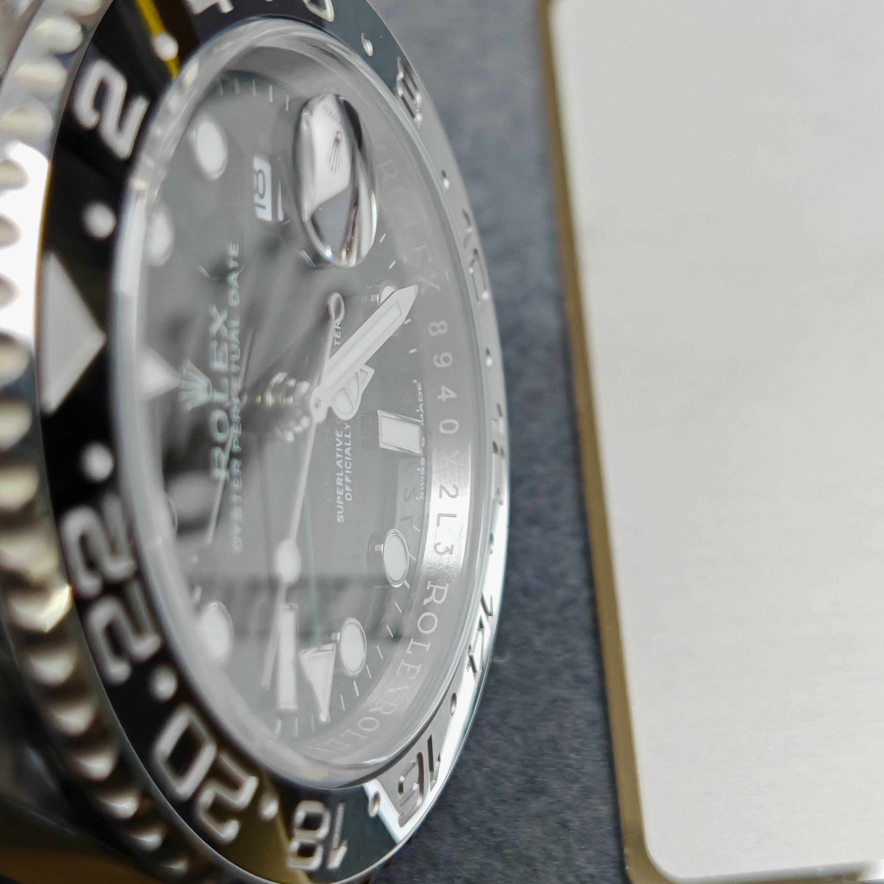 Rolex Bruce Wayne GMT Master II 126710grnr-0003 Black/Grey two-tone ceramic bezel Stainless Steel (40mm) Super Clone