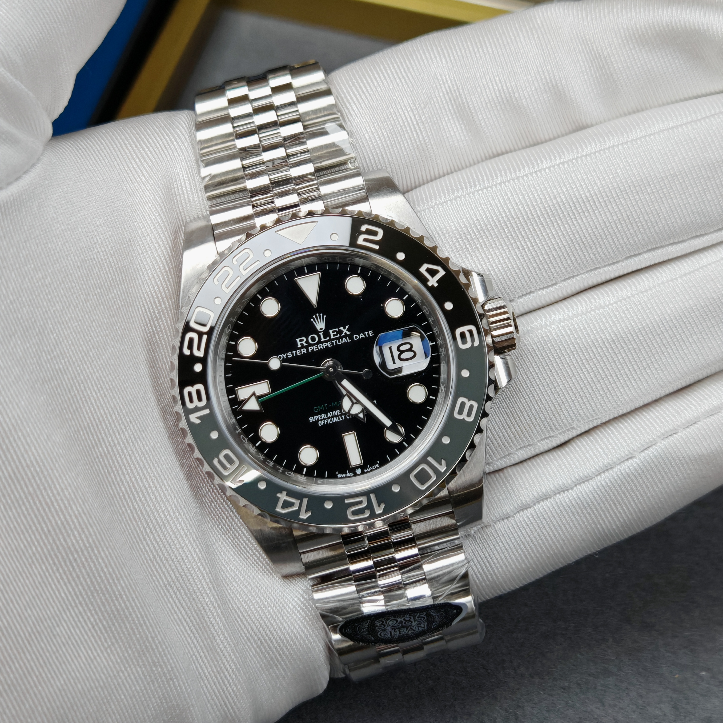 Rolex Bruce Wayne GMT Master II 126710grnr-0003 Black/Grey two-tone ceramic bezel Stainless Steel (40mm) Super Clone