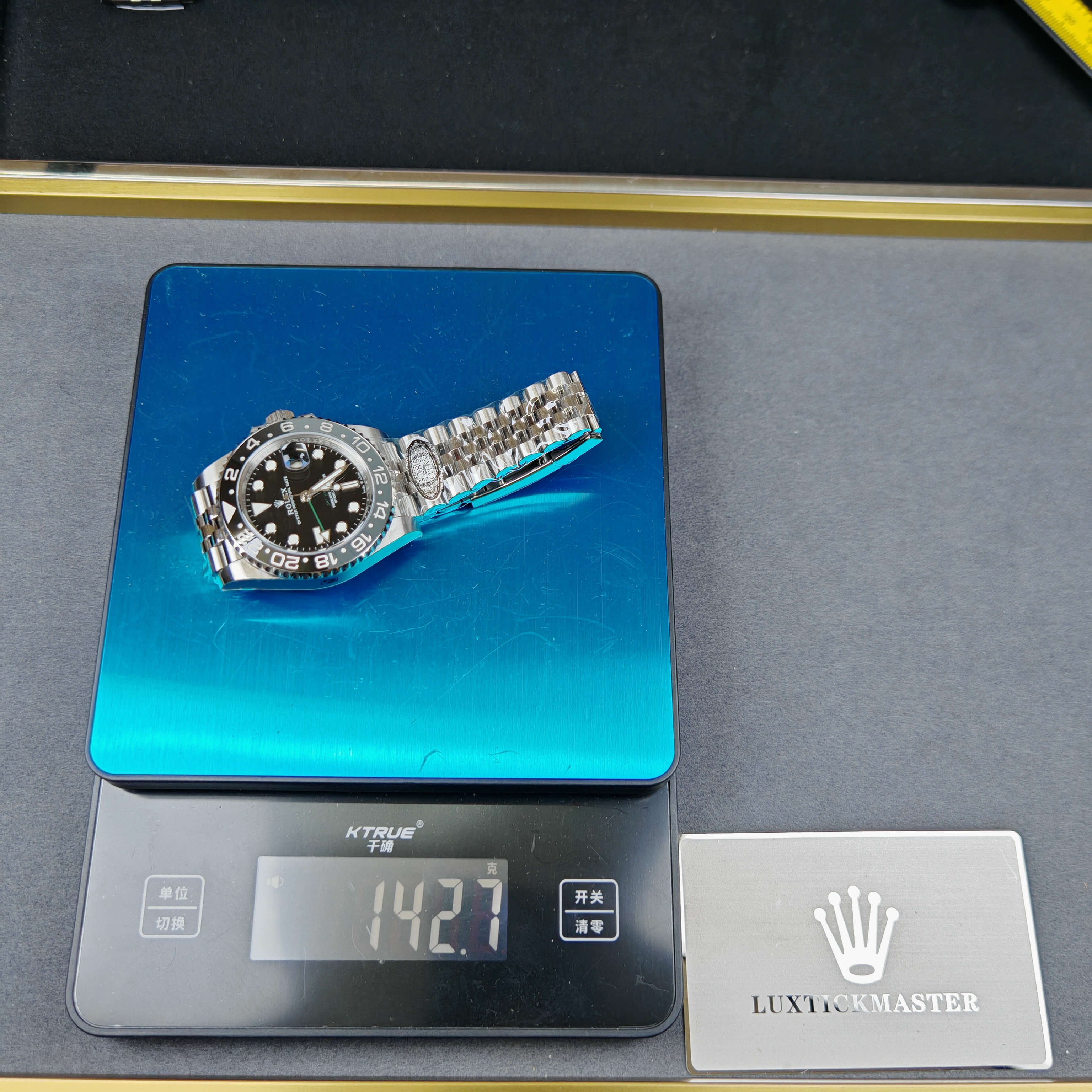 Rolex Bruce Wayne GMT Master II 126710grnr-0003 Black/Grey two-tone ceramic bezel Stainless Steel (40mm) Super Clone