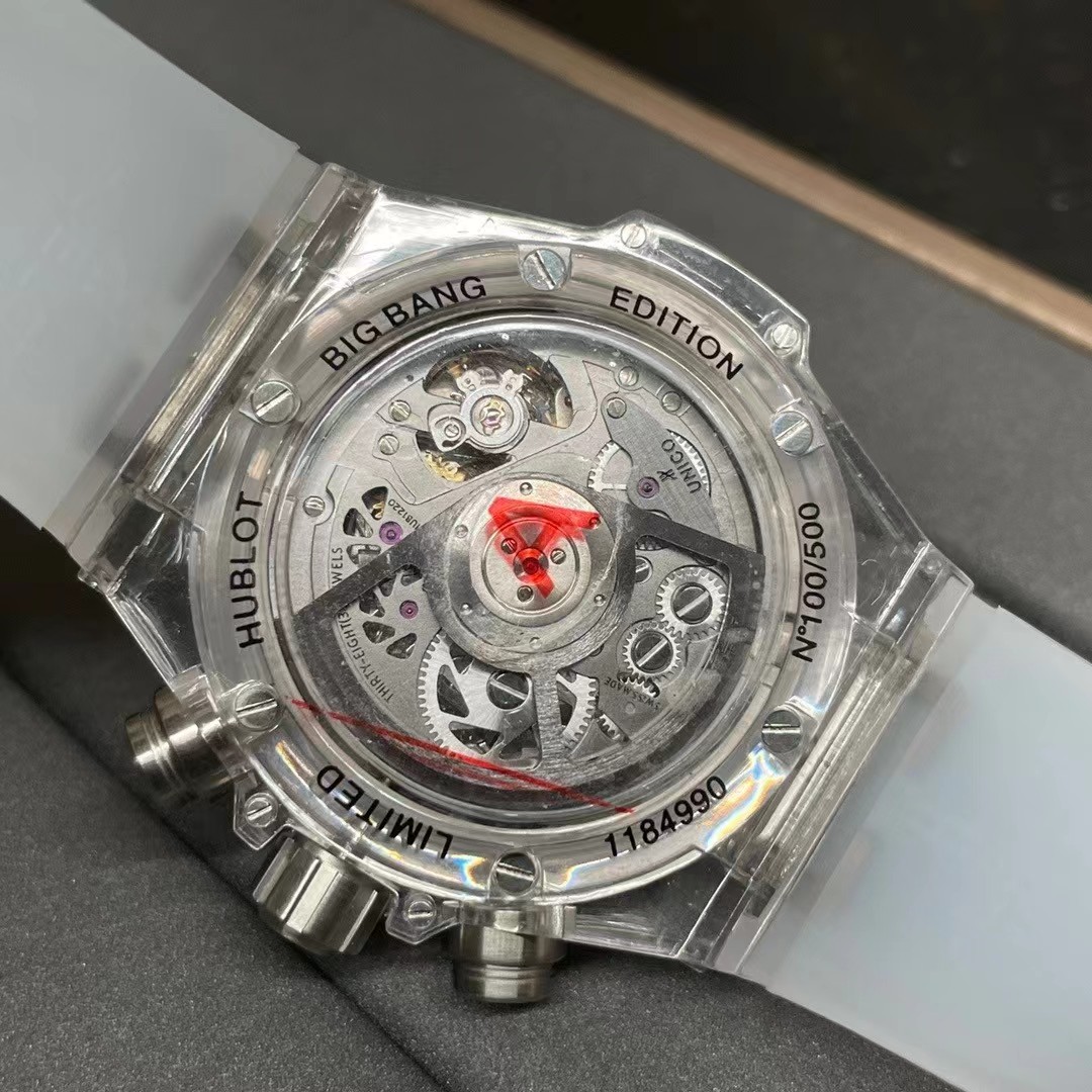 Super clone 1:1 Hublot Big Bang series rainbow T square ring diamond