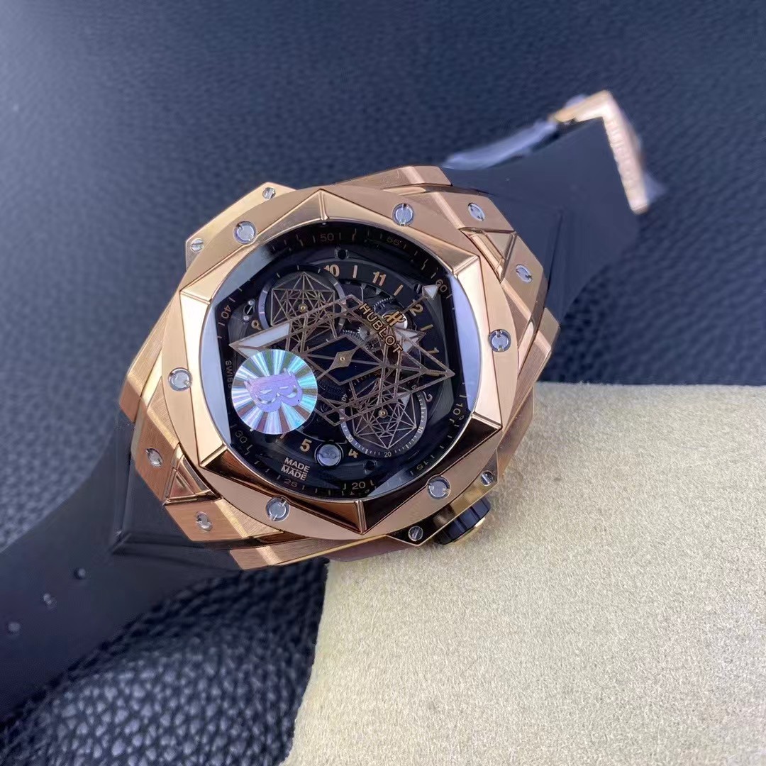 Super clone 1:1 Hublot new big bang sang bleu ii tattoo second generation watch