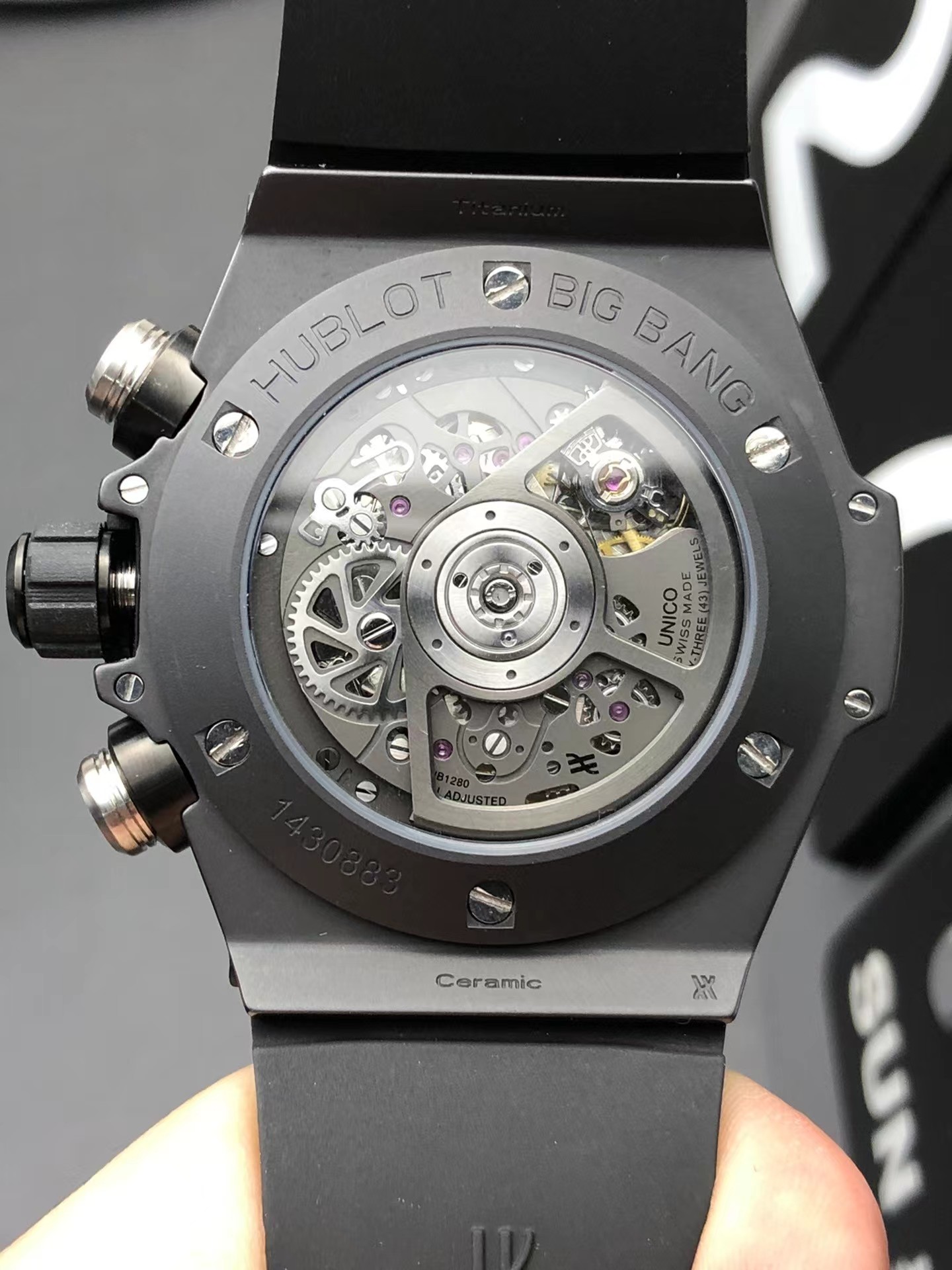 Super clone 1:1 Hublot big bang series 441 Brand new customized Hublot exclusive unico hub 1280 self-winding chronograph movement