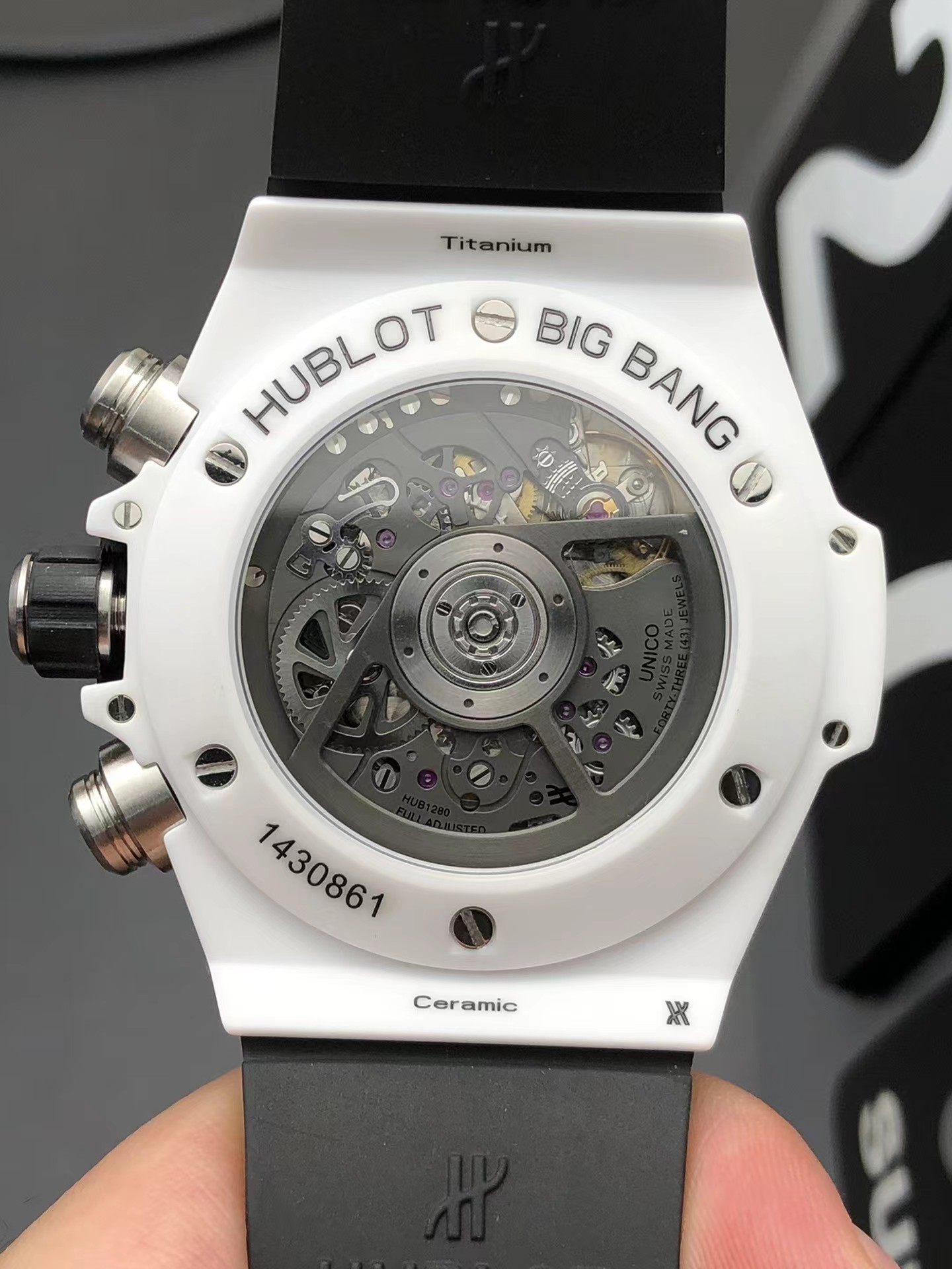 Super clone 1:1 Hublot big bang series 441 Brand new customized Hublot exclusive unico hub 1280 self-winding chronograph movement