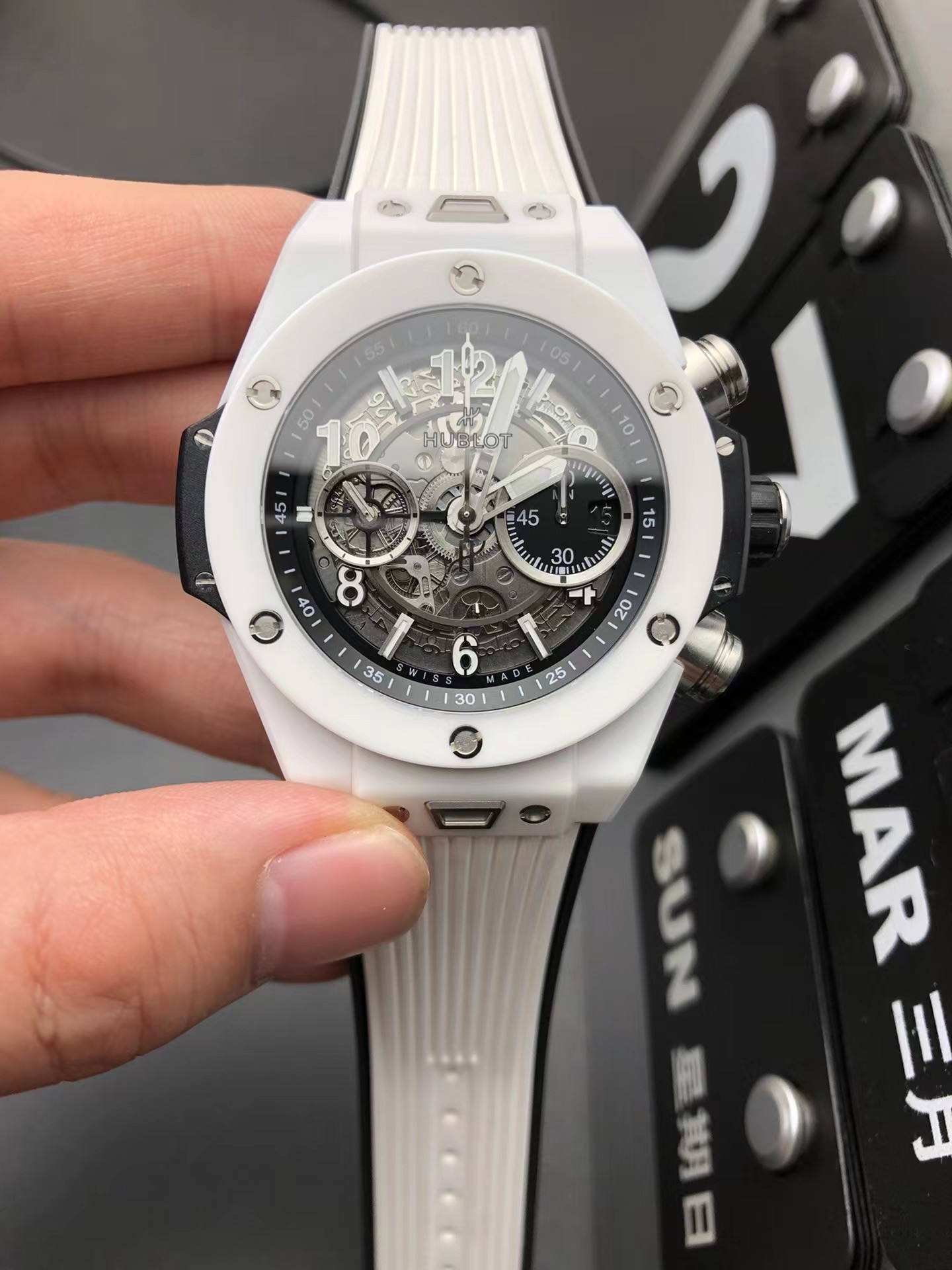 Super clone 1:1 Hublot big bang series 441 Brand new customized Hublot exclusive unico hub 1280 self-winding chronograph movement