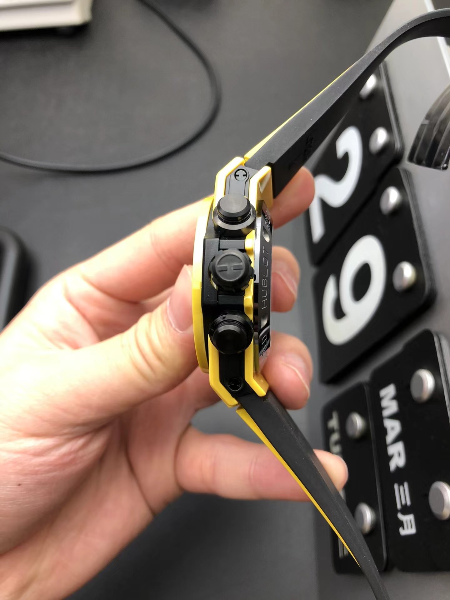 Super clone 1:1 Hublot BIG BANG series 441.CY.471Y.RX UNICO yellow magic ceramic watch