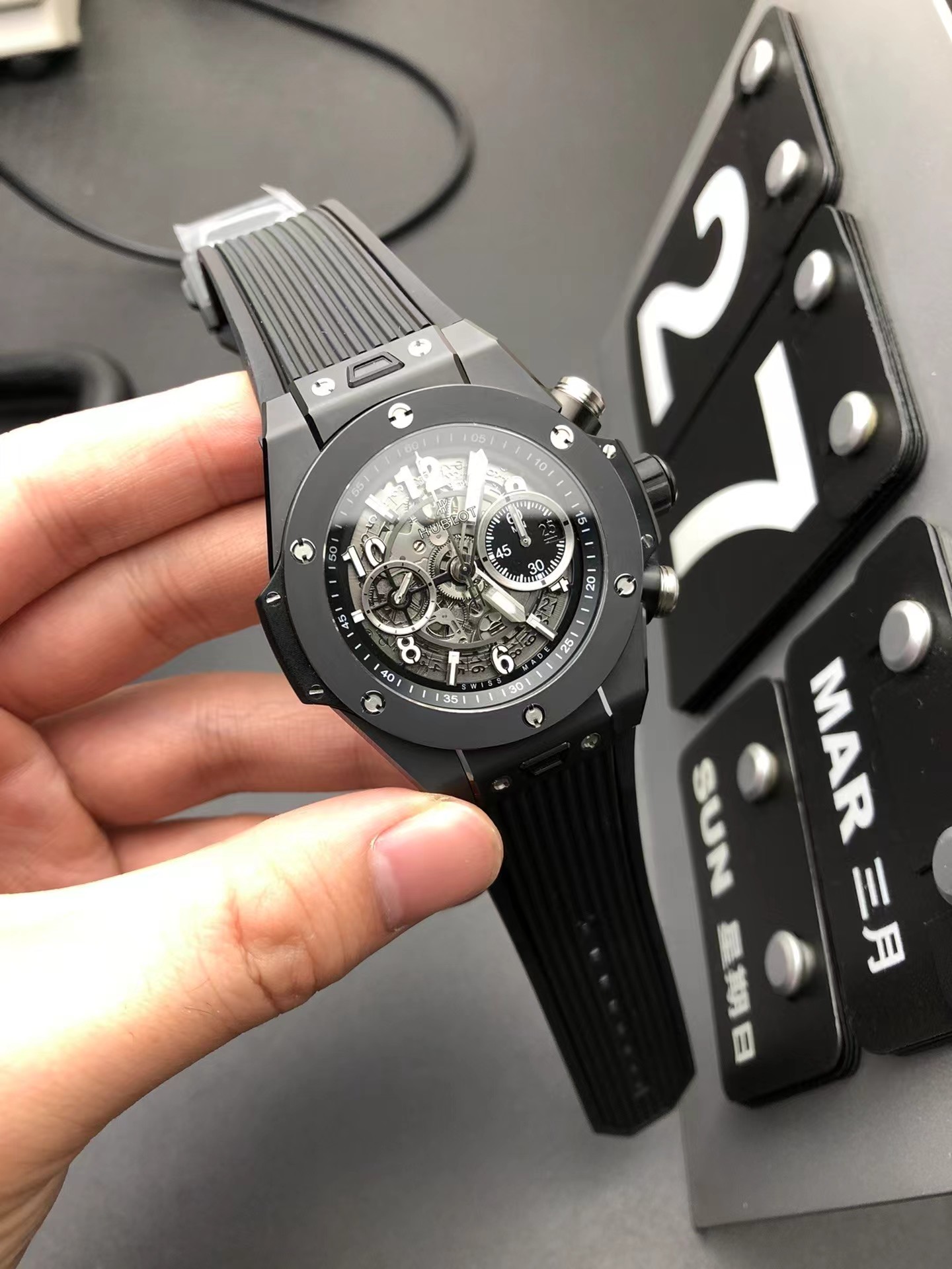 Super clone 1:1 Hublot big bang series 441 Brand new customized Hublot exclusive unico hub 1280 self-winding chronograph movement