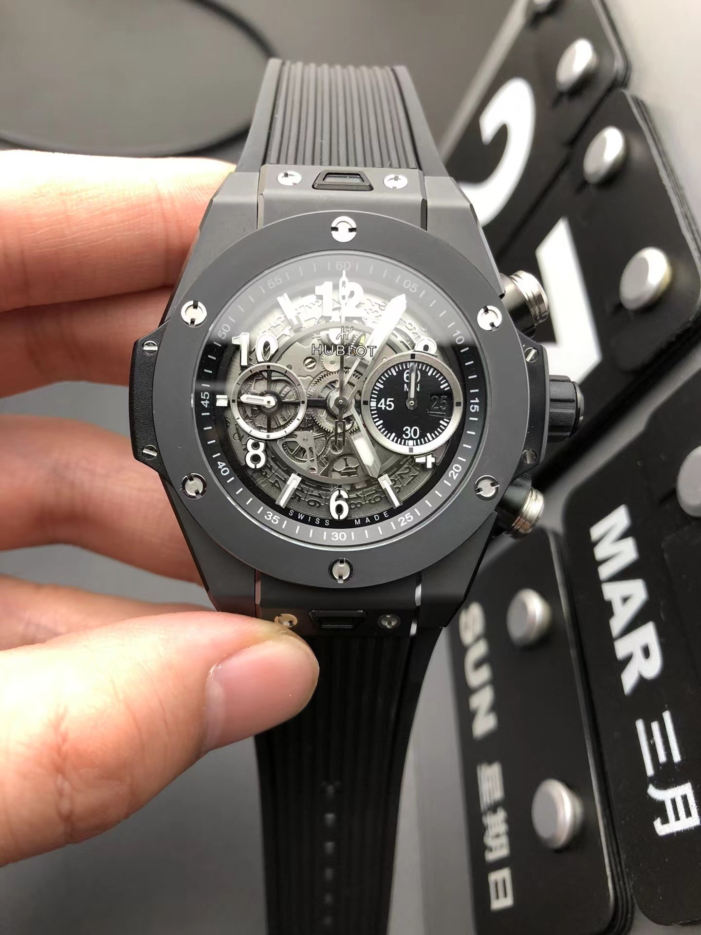 Super clone 1:1 Hublot big bang series 441 Brand new customized Hublot exclusive unico hub 1280 self-winding chronograph movement