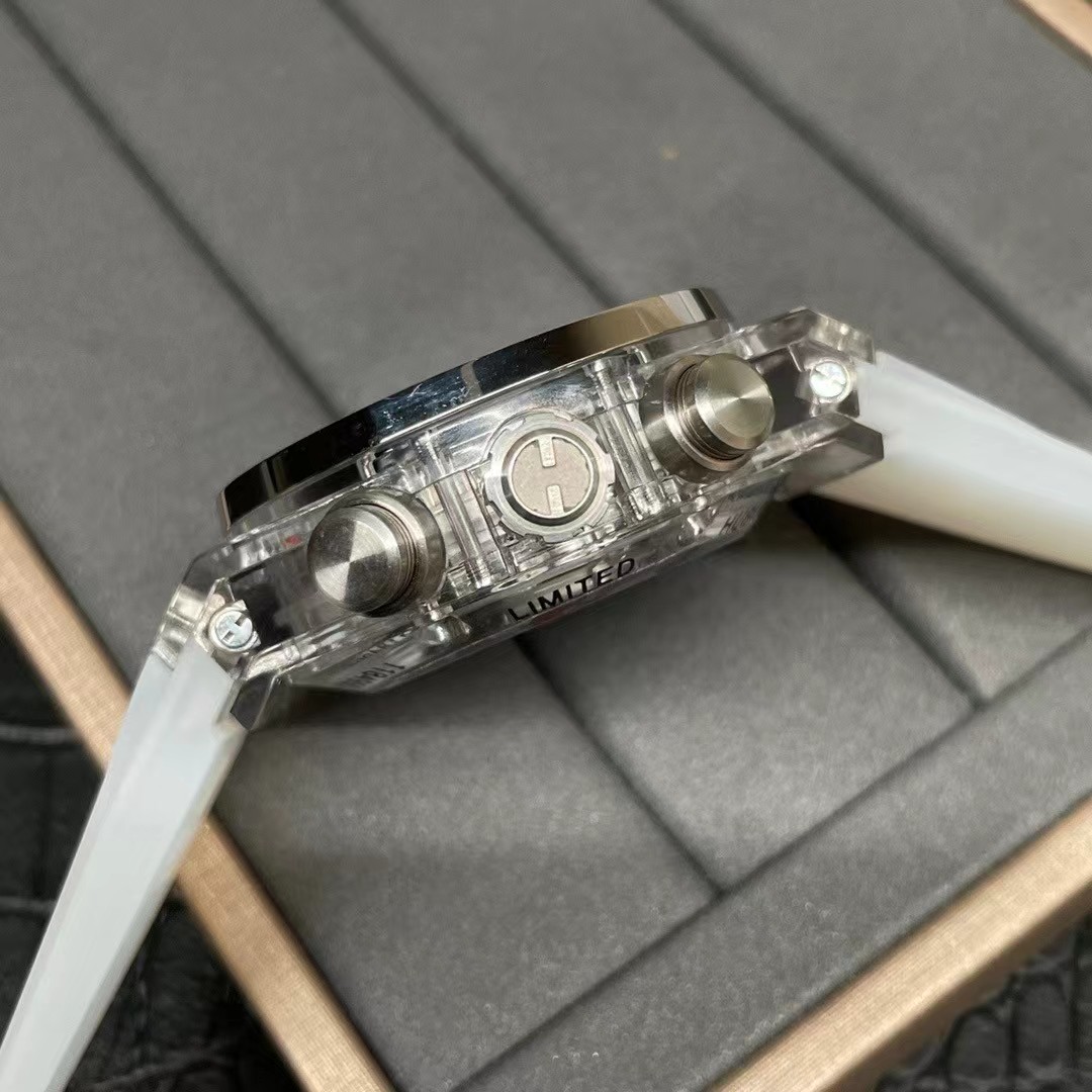 Super clone 1:1 Hublot Big Bang series rainbow T square ring diamond