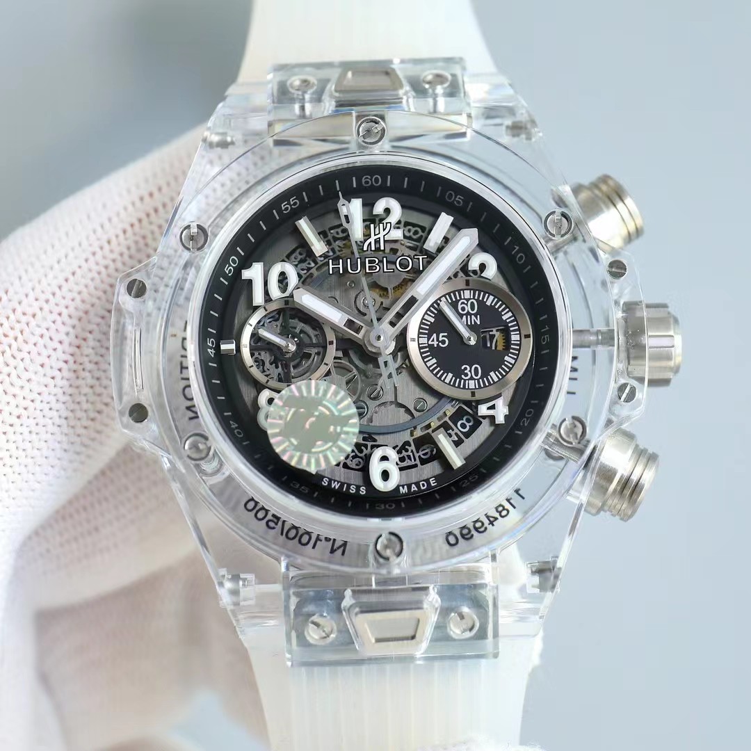 Super clone 1:1 Hublot big bang series 411.jx.4802.rt fully transparent watch