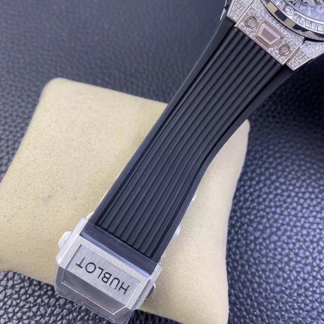 Super clone 1:1 Hublot big bang series diamond model Unico hub 1280 automatic winding chronograph movement 44mm, all functions are 100% perfectly realized