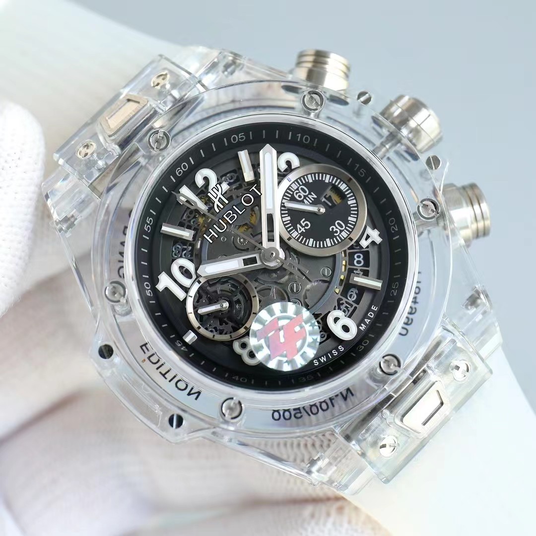 Super clone 1:1 Hublot big bang series 411.jx.4802.rt fully transparent watch