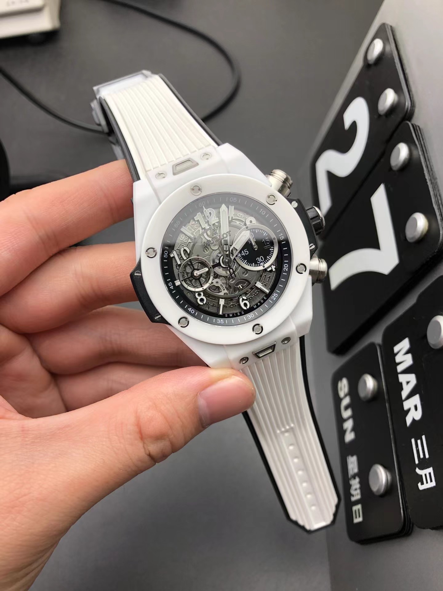 Super clone 1:1 Hublot big bang series 441 Brand new customized Hublot exclusive unico hub 1280 self-winding chronograph movement