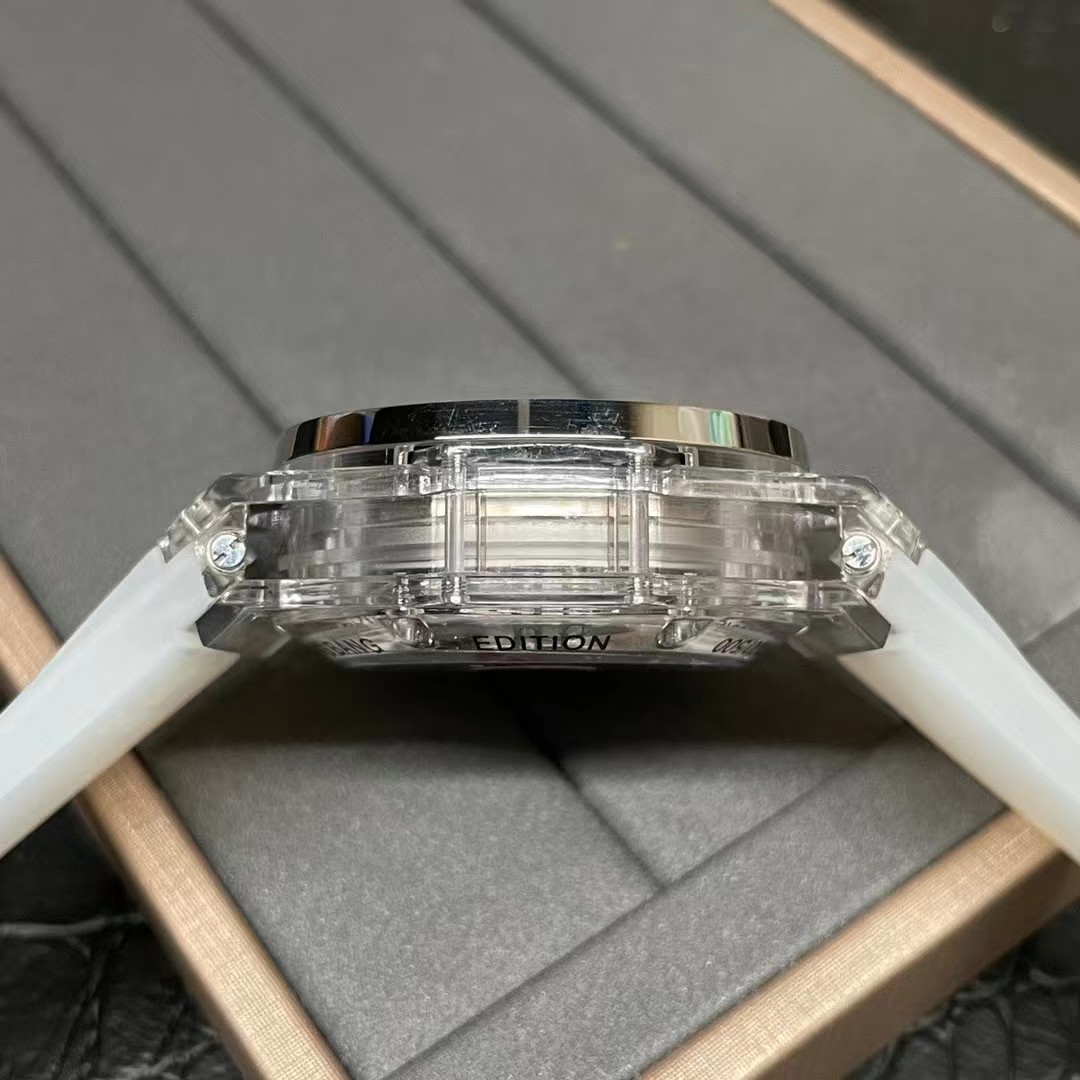 Super clone 1:1 Hublot Big Bang series rainbow T square ring diamond