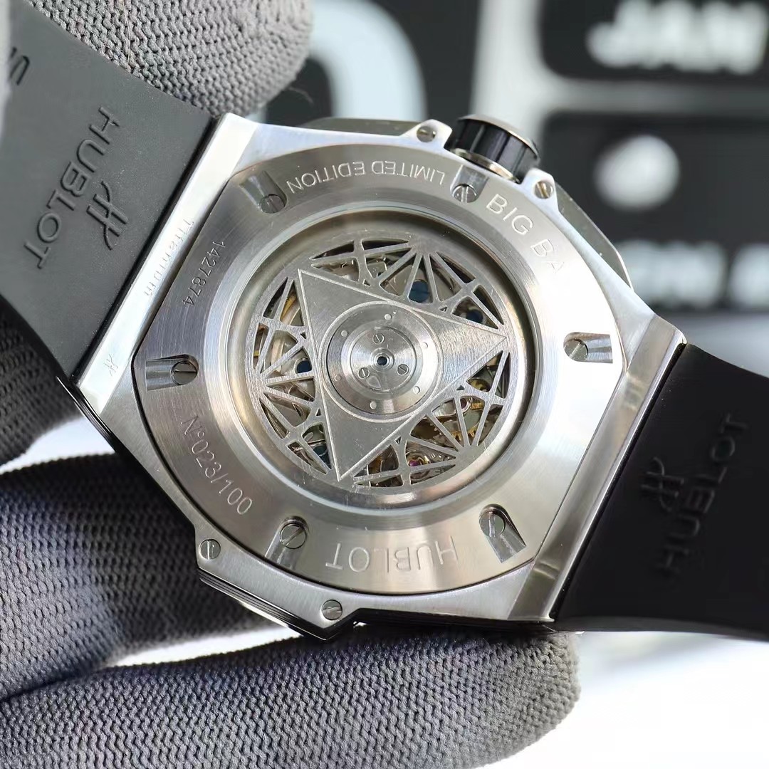 Super clone 1:1 Hublot big bang sang bleu ii tattoo watch hbf  factory