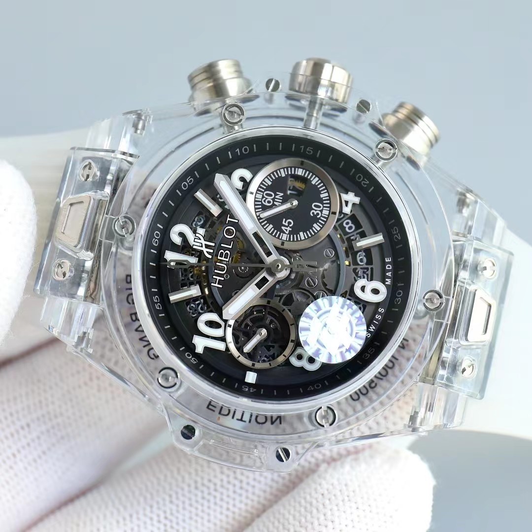 Super clone 1:1 Hublot big bang series 411.jx.4802.rt fully transparent watch