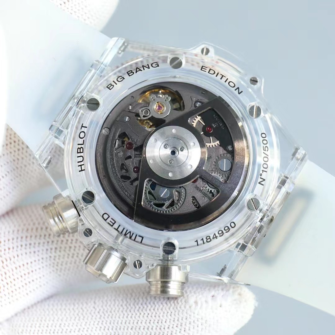 Super clone 1:1 Hublot big bang series 411.jx.4802.rt fully transparent watch