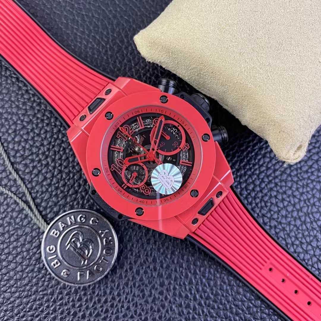 Super clone 1:1 BBF Factory Hublot Big Bang Unico 411.CF.8513.RX Red Ceramics