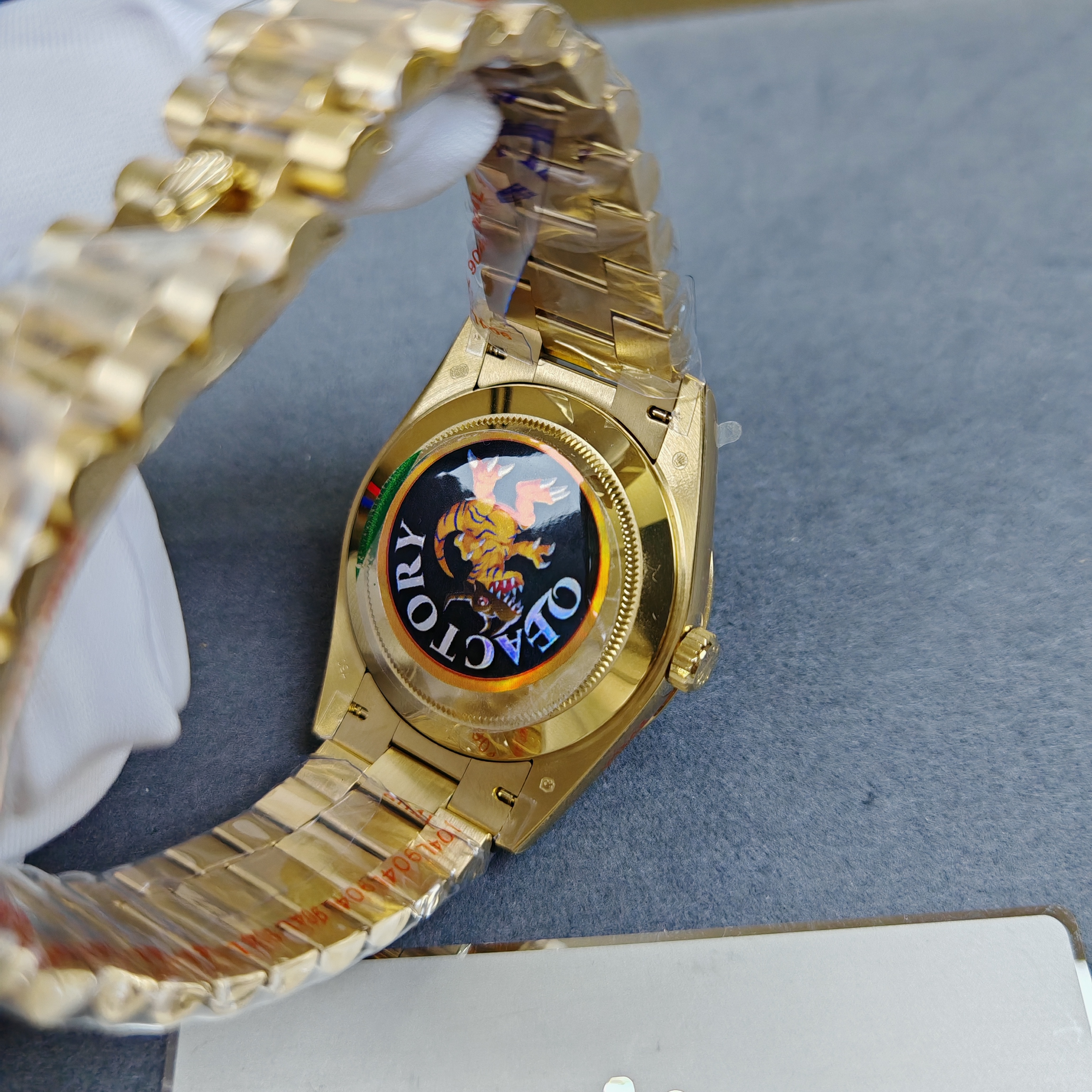 Rolex Day-Date m228238-0006 Yellow gold with Gold Dial(Roman Numerals) President bracelet (40mm) Super Clone