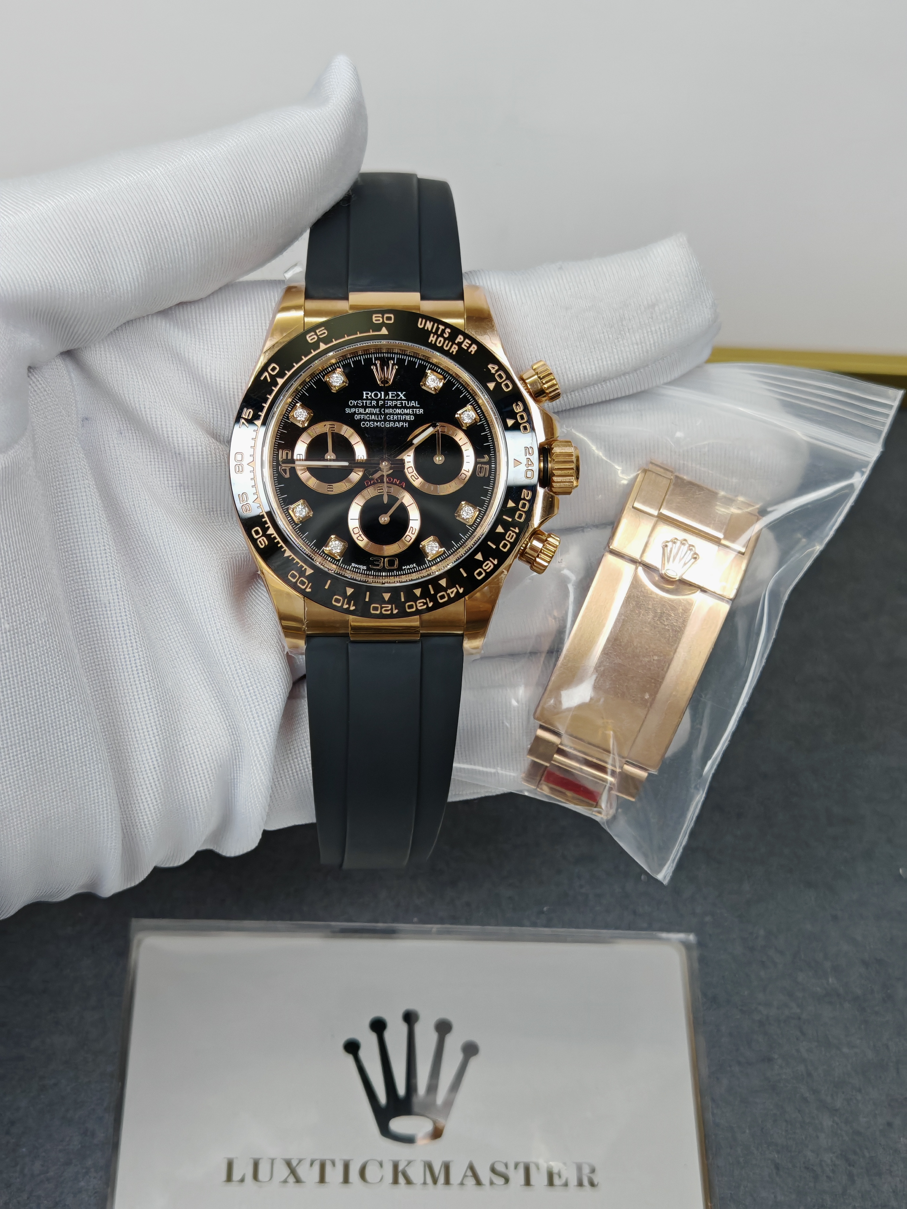 Rolex Super Clone Watches 1:1 Daytona Diamond m116515LN-0057 4130 Movement