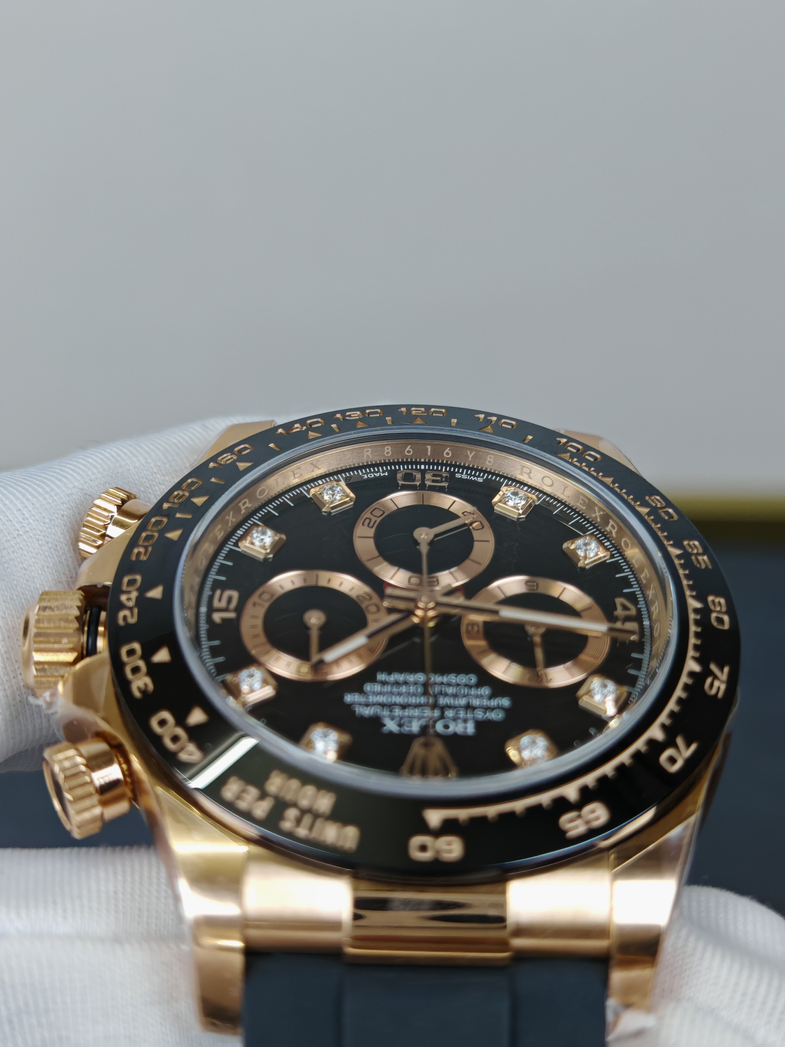 Rolex Super Clone Watches 1:1 Daytona Diamond m116515LN-0057 4130 Movement