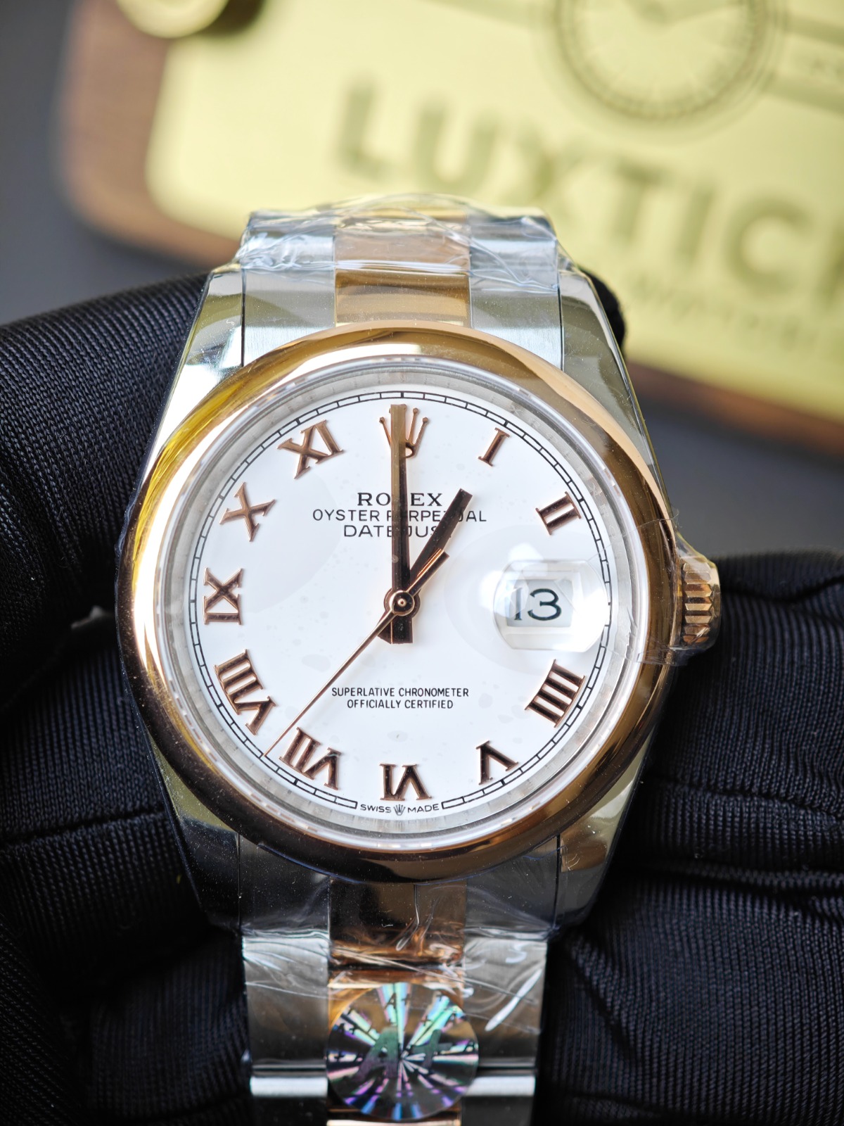 Super Clone Rolex 1:1  Datejust 36mm Stainless Steel and Rose Gold Ladies Watches