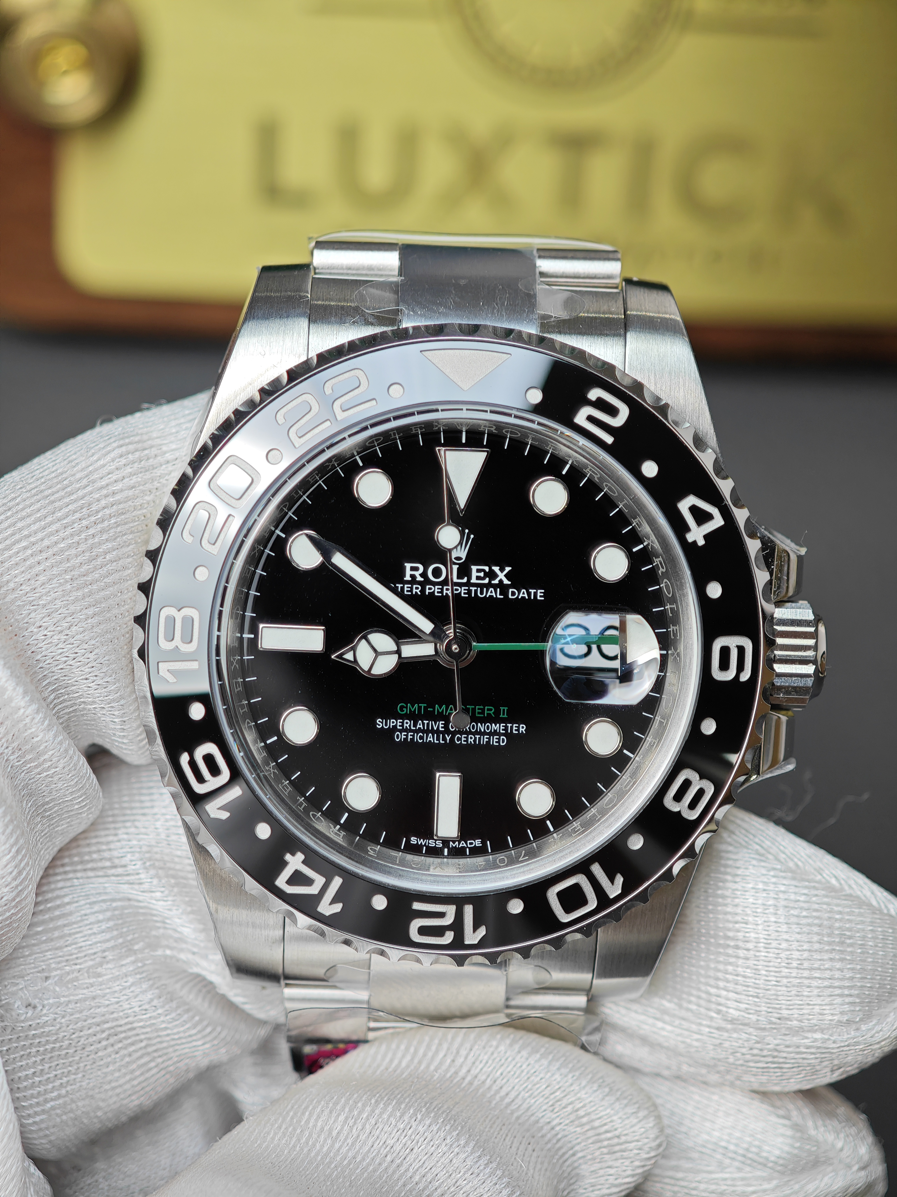 Super Clone Rolex 1:1 GMT Master  116710LN-0001 3186 Movement Watches