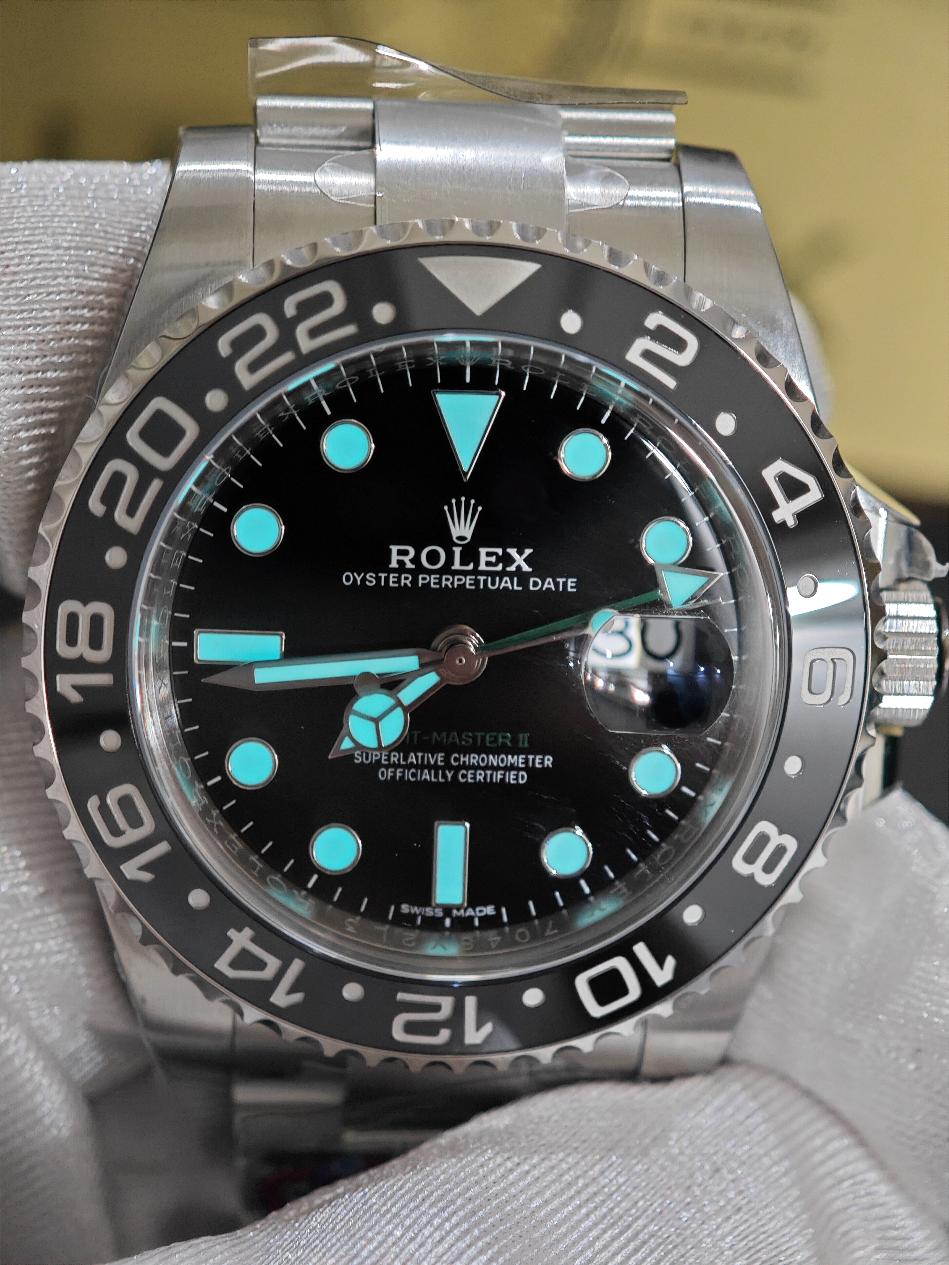 Super Clone Rolex 1:1 GMT Master  116710LN-0001 3186 Movement Watches