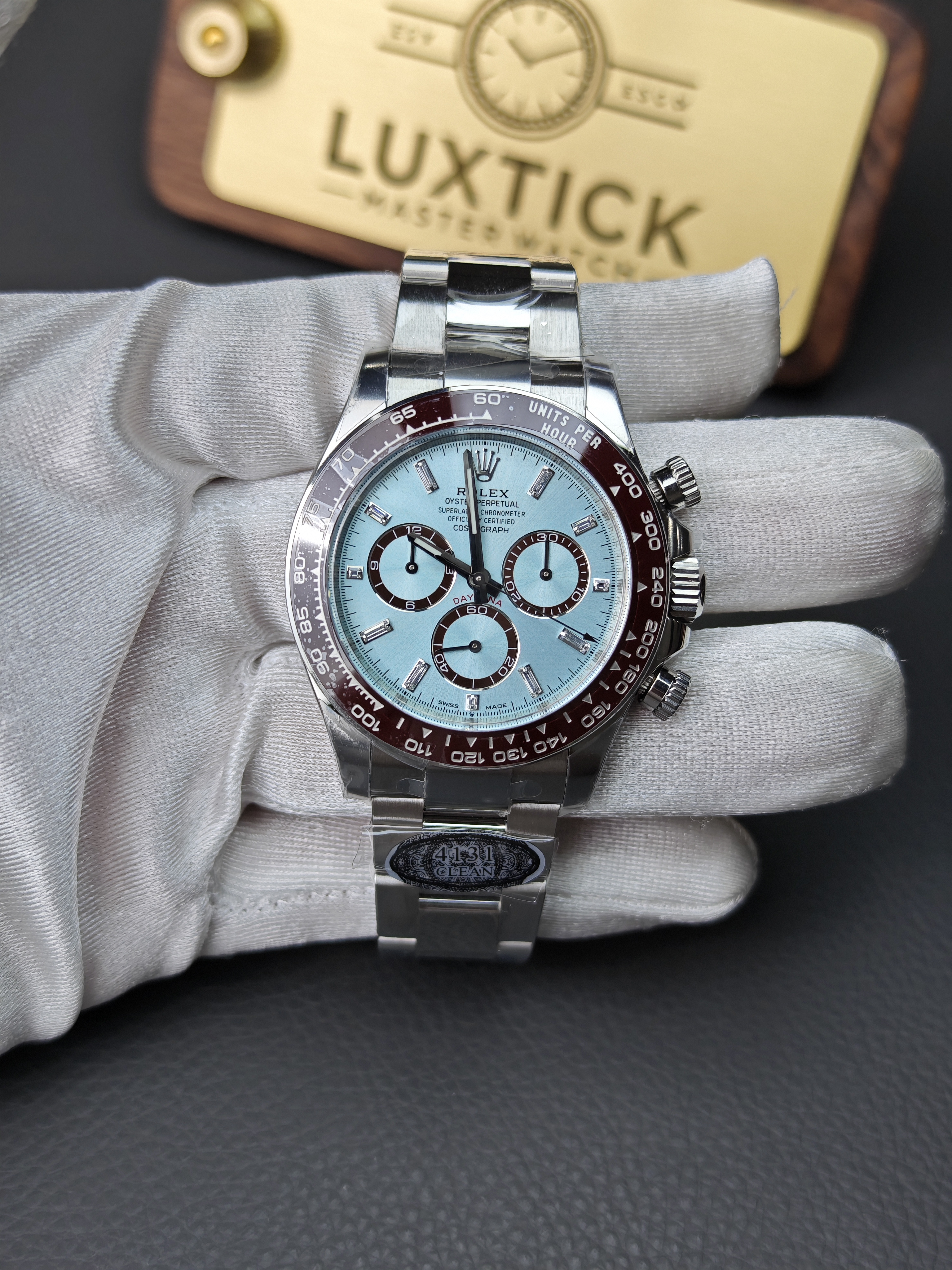 Rolex Cosmograph New Daytona m126506 with Ice Blue Diamond Dial 4131 movement Super Clone