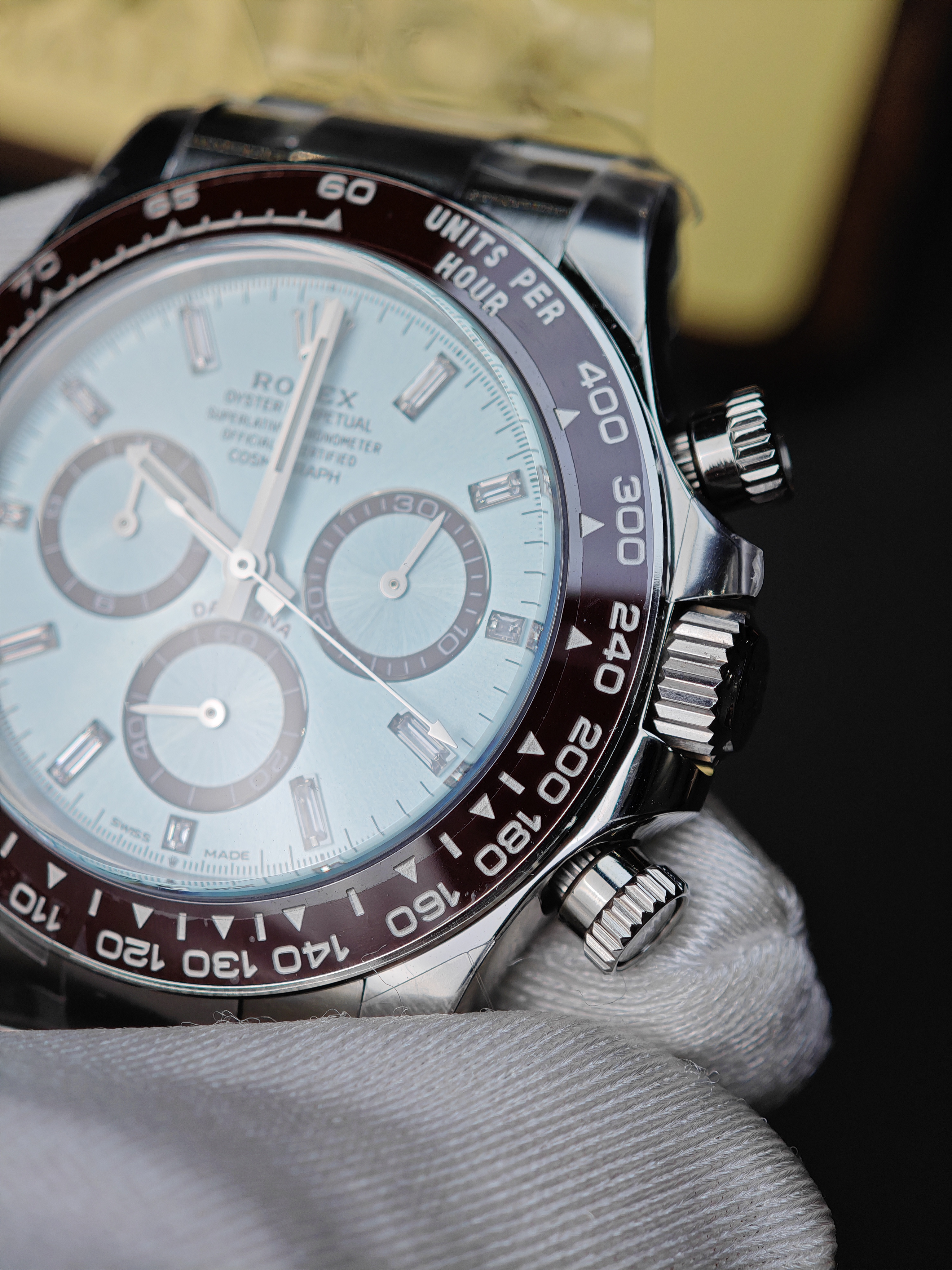 Rolex Cosmograph New Daytona m126506 with Ice Blue Diamond Dial 4131 movement Super Clone