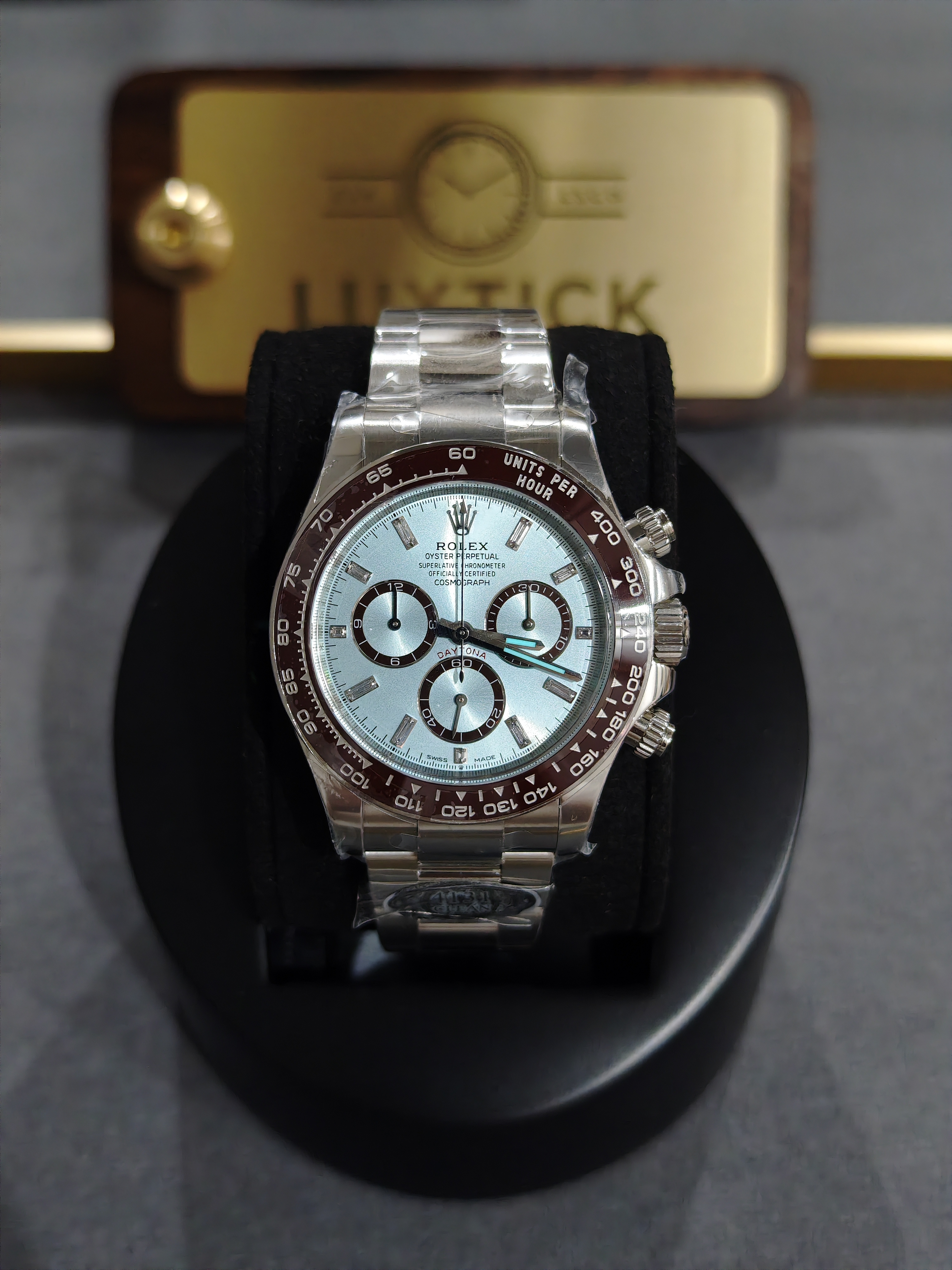 Rolex Cosmograph New Daytona m126506 with Ice Blue Diamond Dial 4131 movement Super Clone
