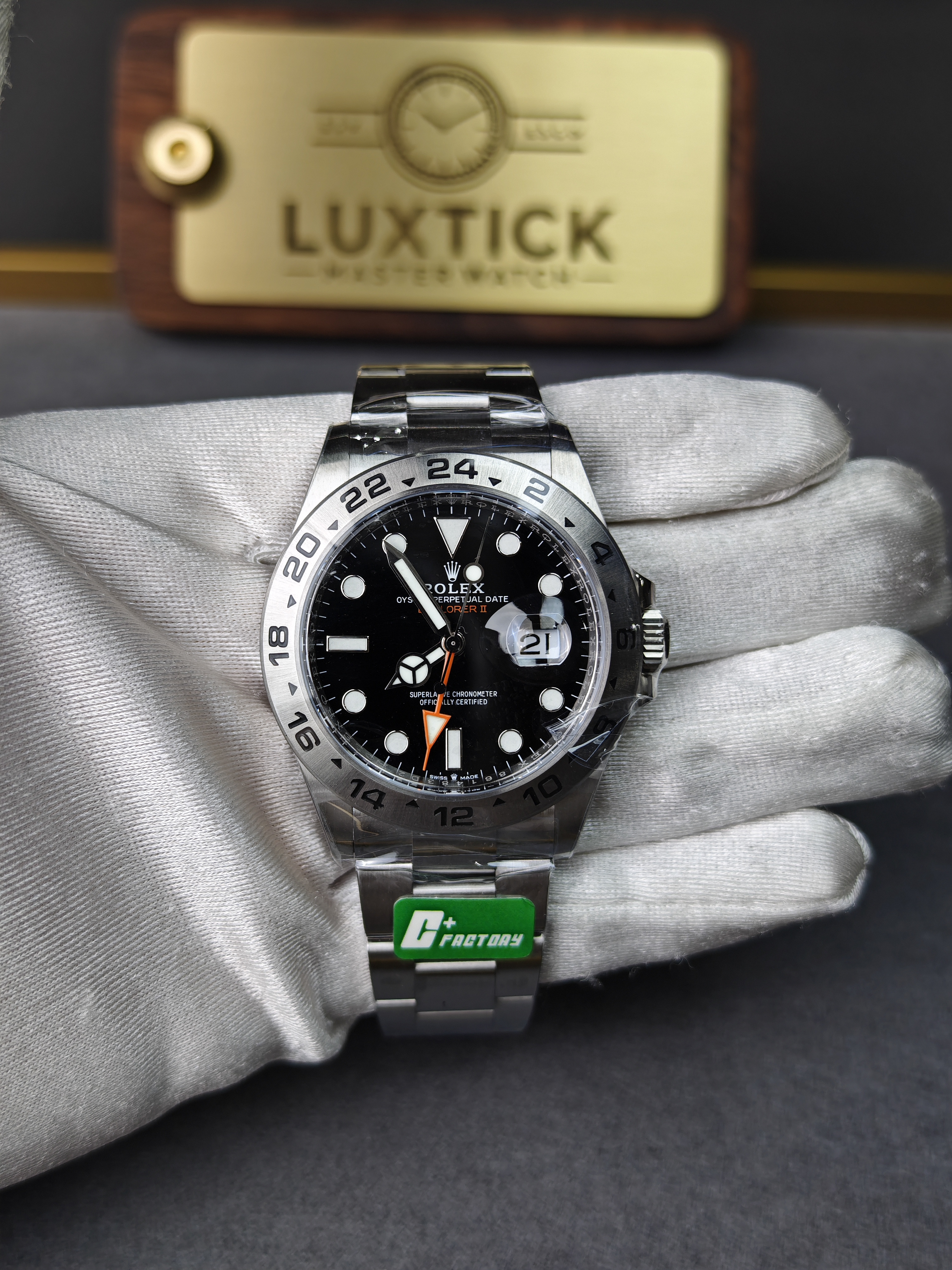 Rolex Explorer II M226570-0002 Steel Black Dial 42mm Super Clone