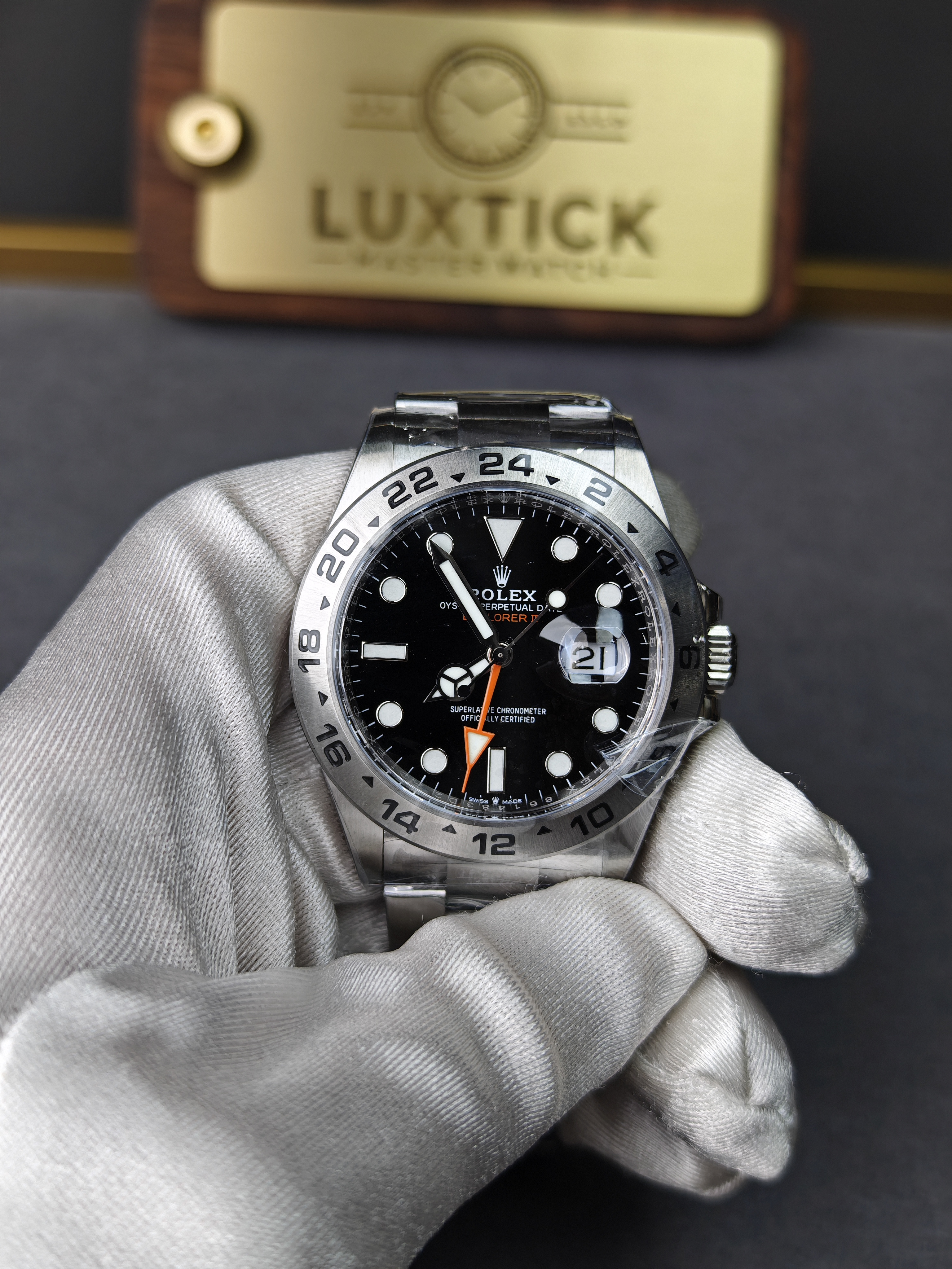 Rolex Explorer II M226570-0002 Steel Black Dial 42mm Super Clone