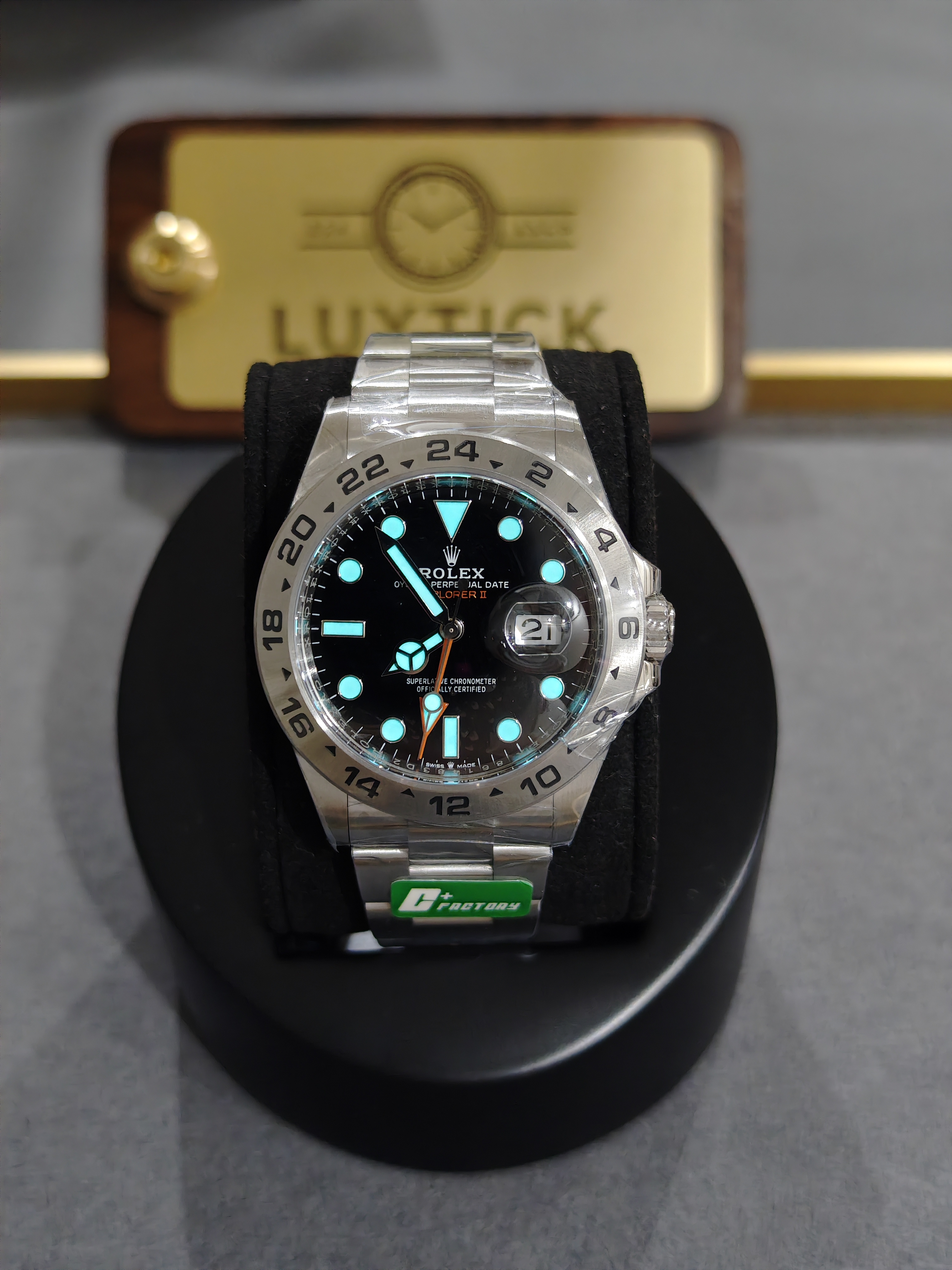 Rolex Explorer II M226570-0002 Steel Black Dial 42mm Super Clone