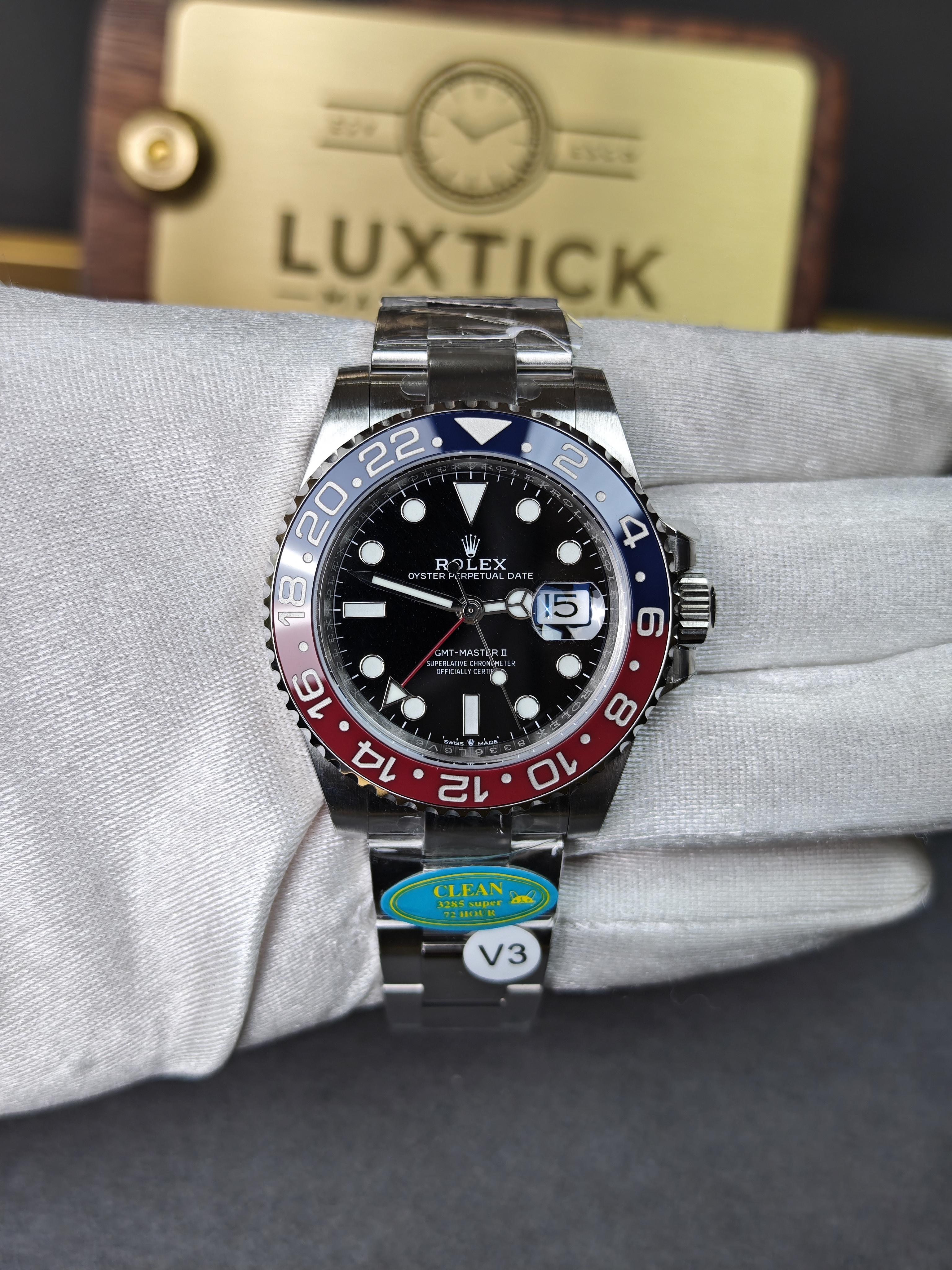Rolex GMT Master II 126710BLRO Stainless Steel 'Pepsi' on Oyster (40mm) Super Clone