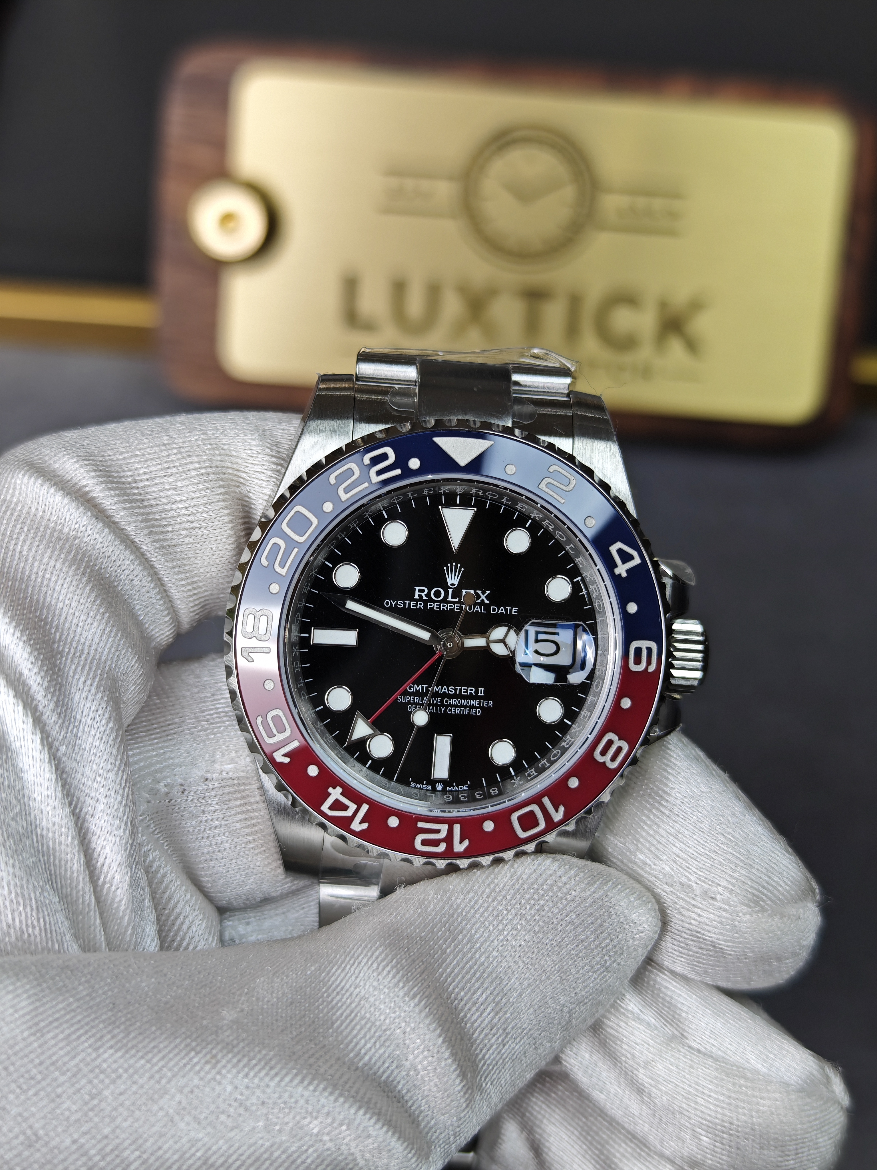 Rolex GMT Master II 126710BLRO Stainless Steel 'Pepsi' on Oyster (40mm) Super Clone
