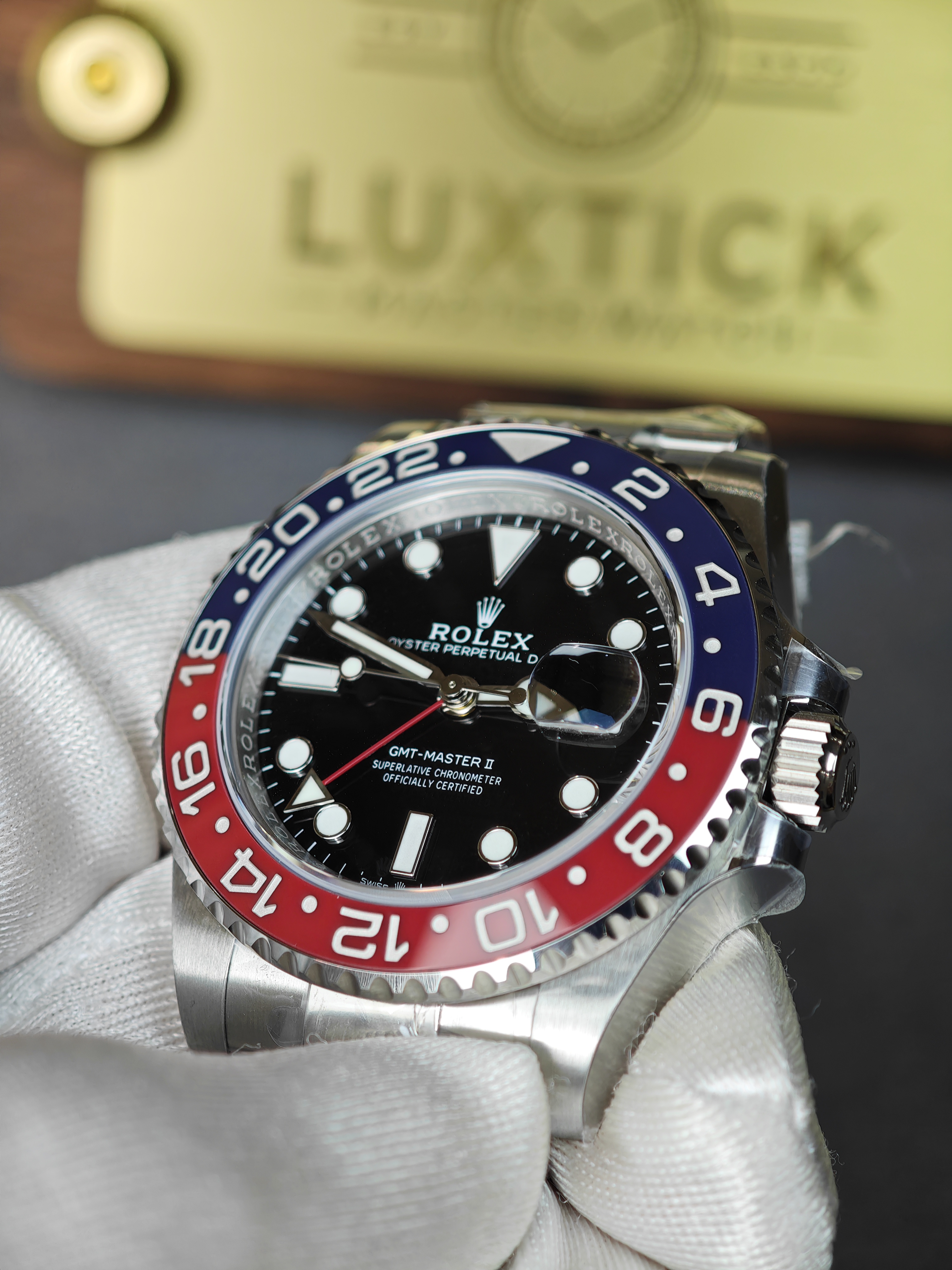 Rolex GMT Master II 126710BLRO Stainless Steel 'Pepsi' on Oyster (40mm) Super Clone
