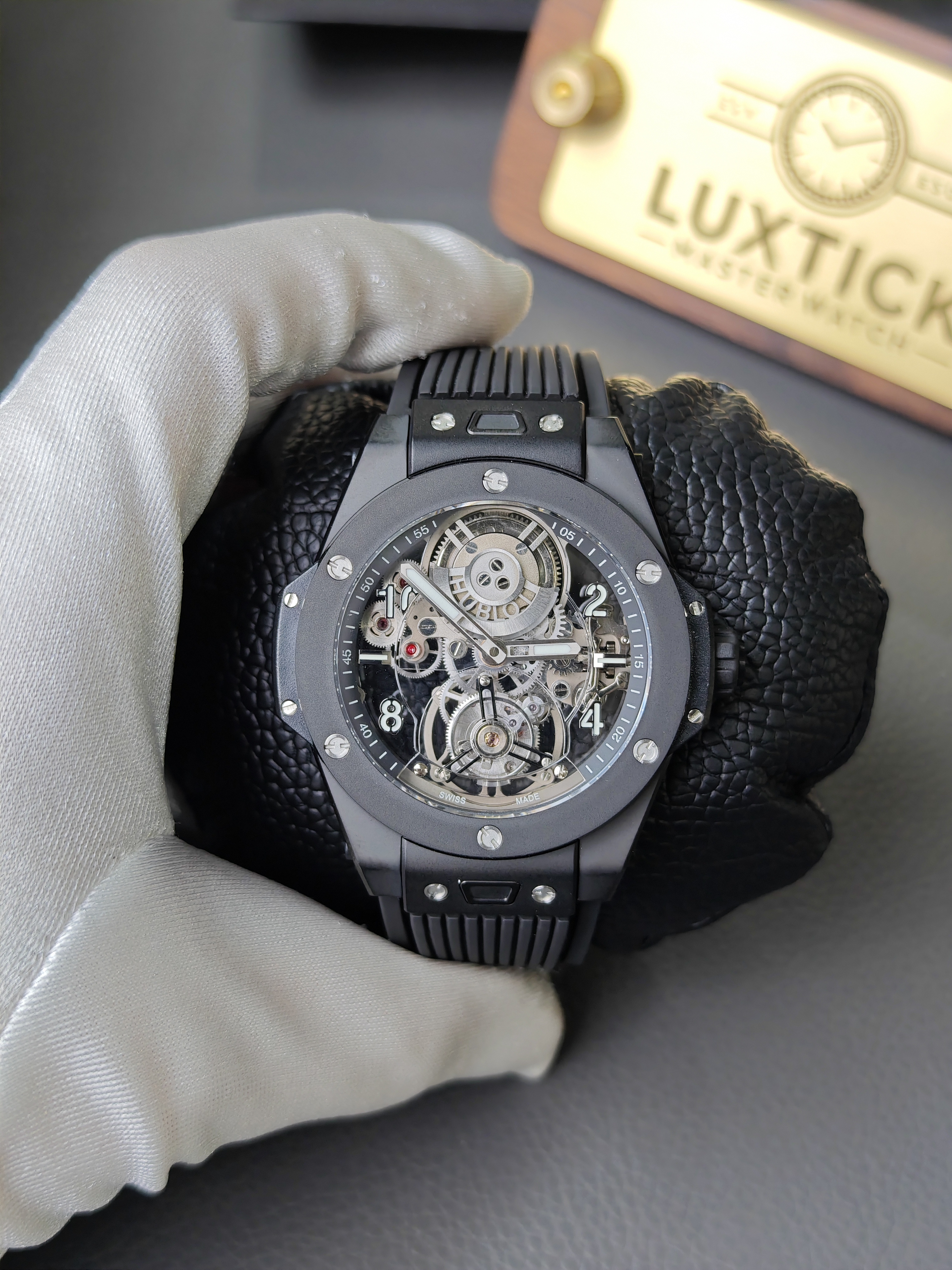 Super clone 1:1 Hublot Big Bang series 419.CI.0170.RX tourbillon exclusive debut